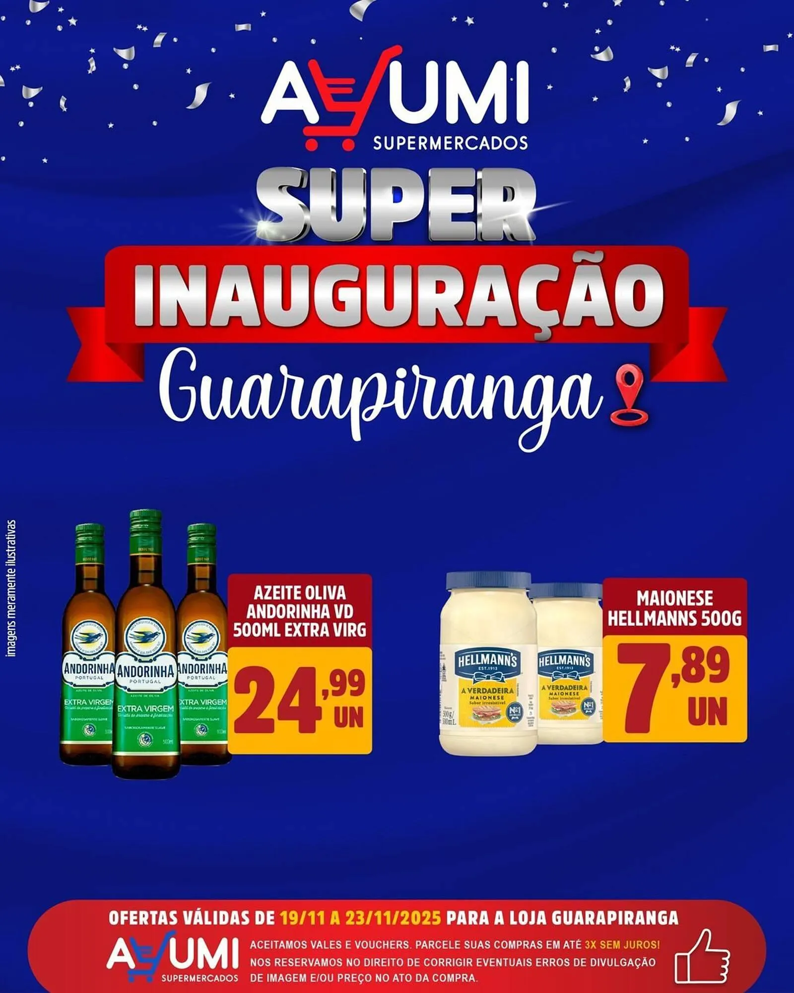 Encarte de Folheto Ayumi Supermercados 19 de novembro até 23 de novembro 2025 - Pagina 1