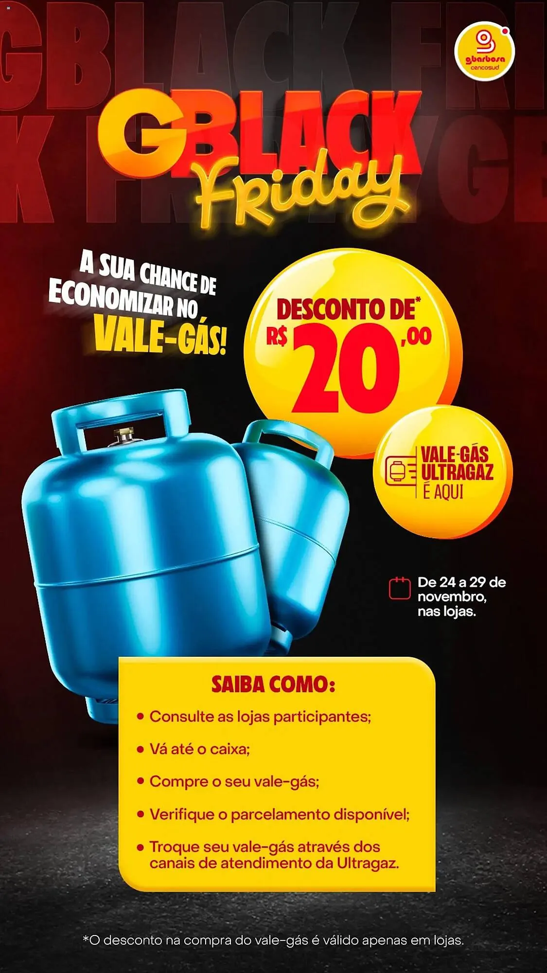 Encarte de Encarte GBarbosa 24 de novembro até 29 de novembro 2025 - Pagina 1