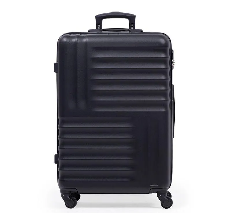 Mala Média Abs 4 Rodas Quebec Preta