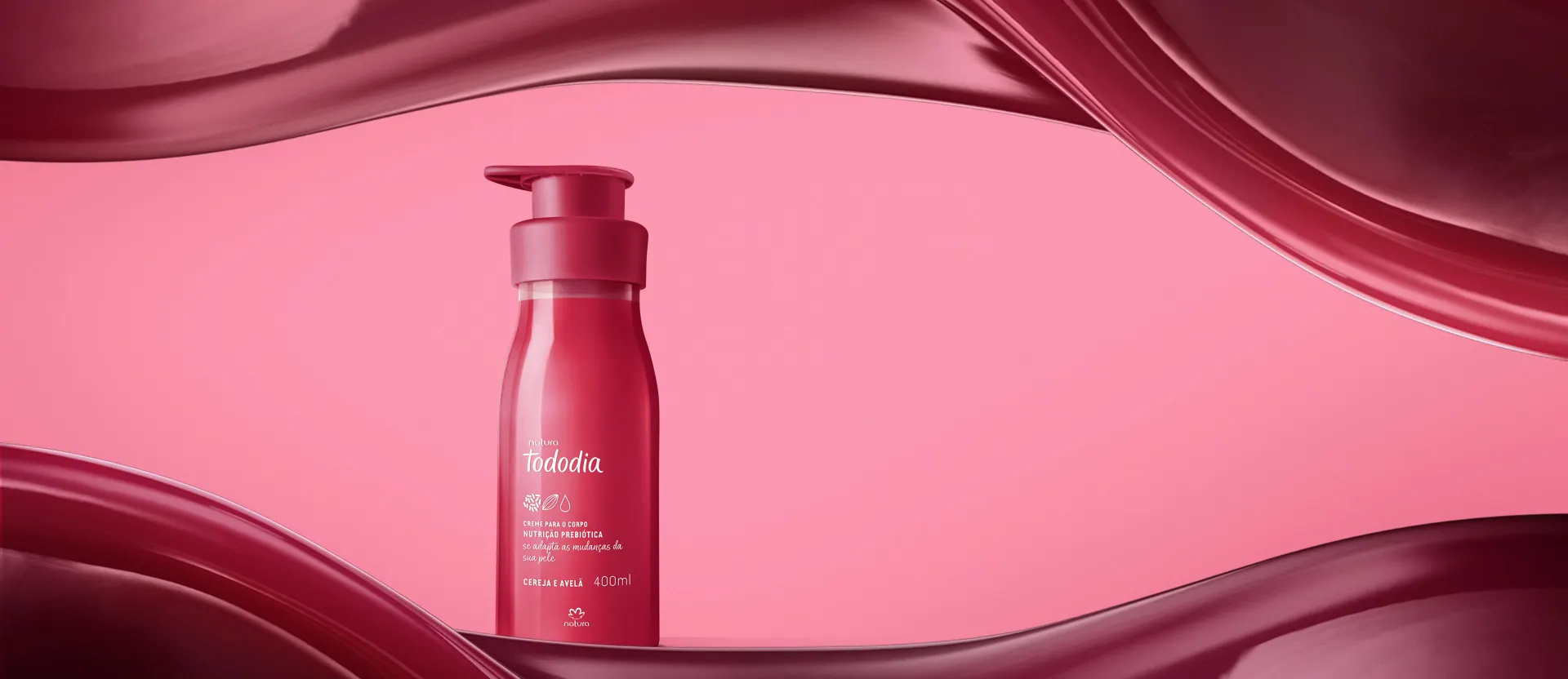 Creme Desodorante Nutritivo para o Corpo Tododia Cereja e Avelã