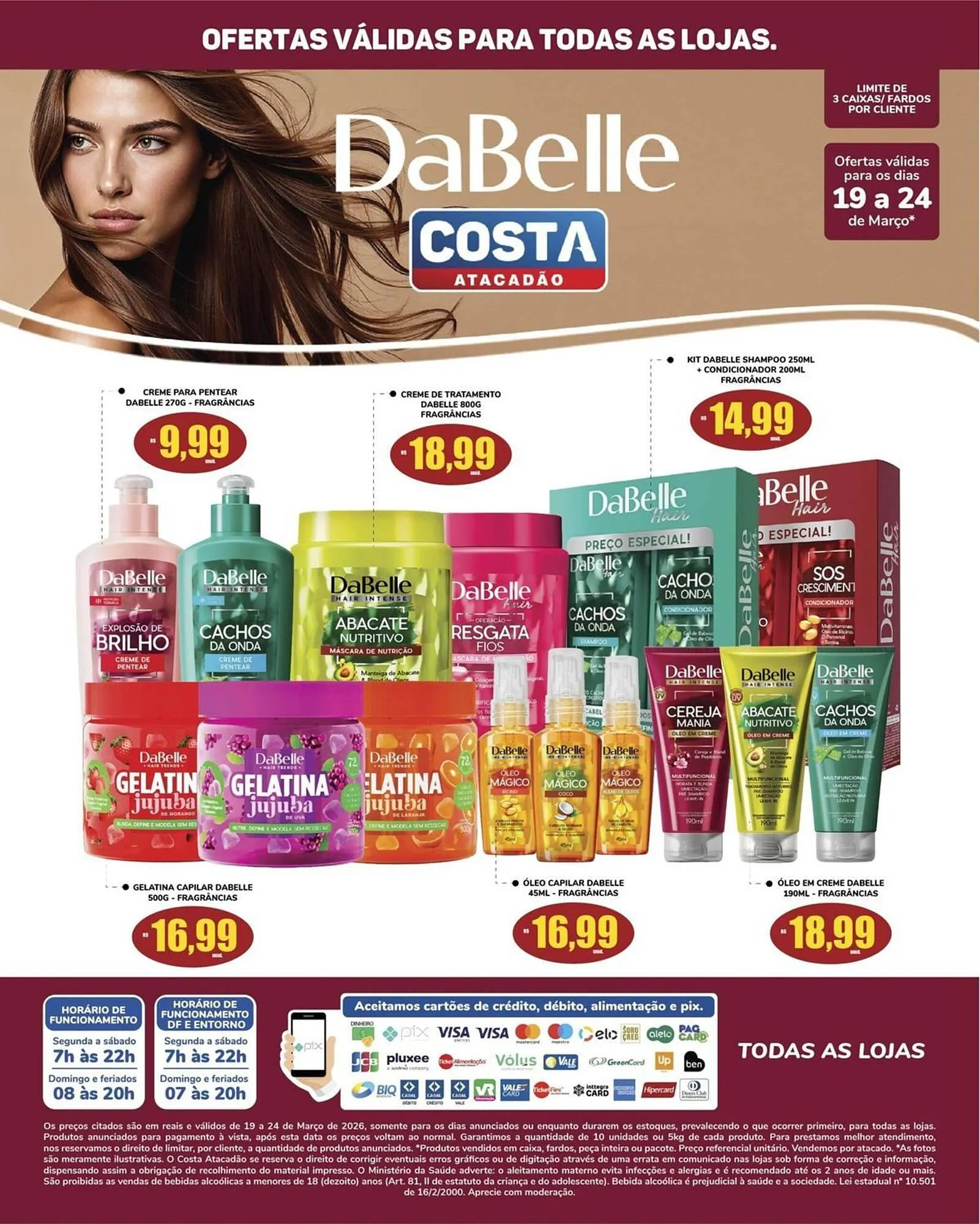 Encarte de Tabloide Costa Atacadão 19 de março até 24 de março 2026 - Pagina 1