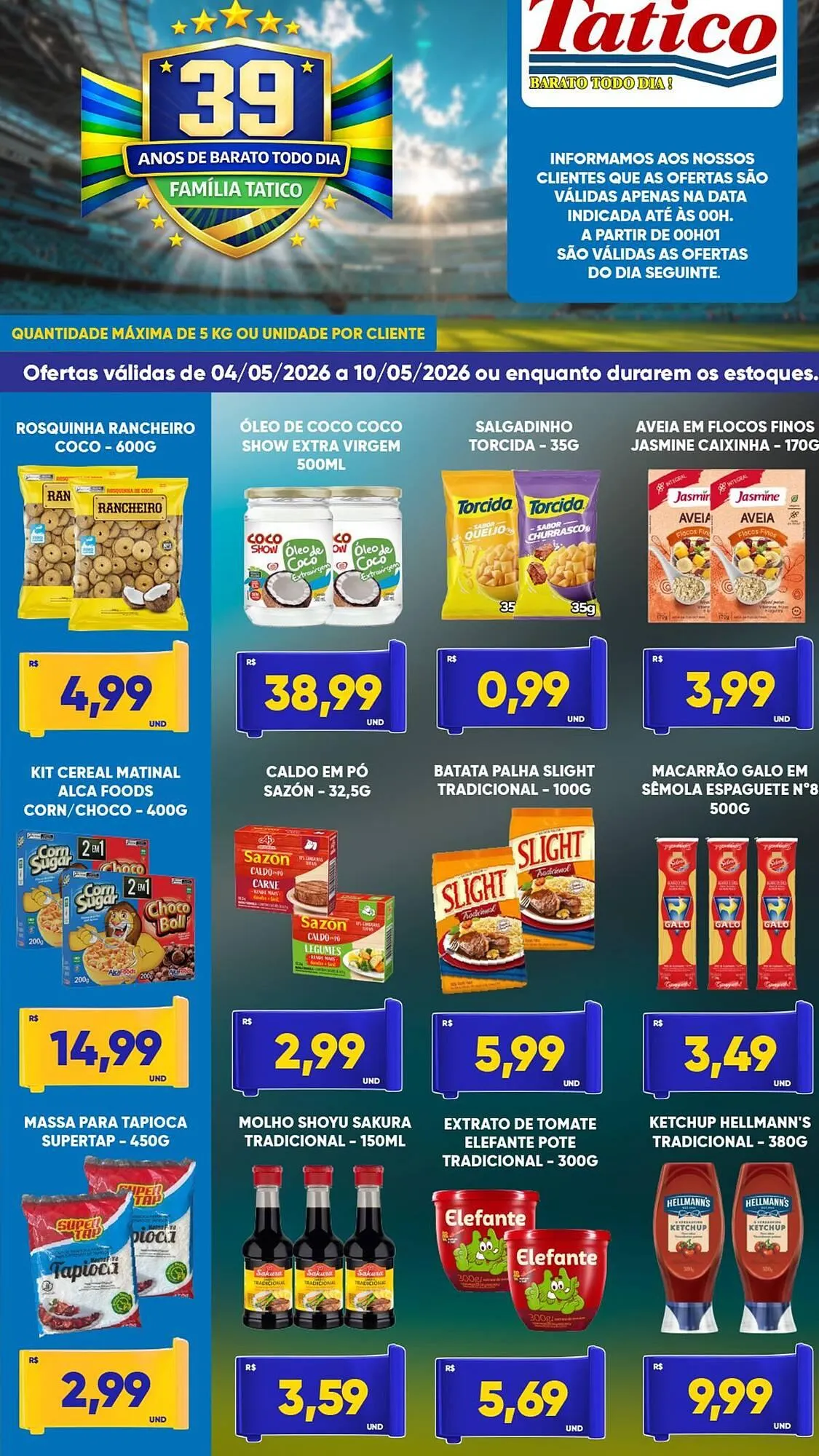 Encarte de Tabloide Tatico 4 de maio até 10 de maio 2026 - Pagina 4