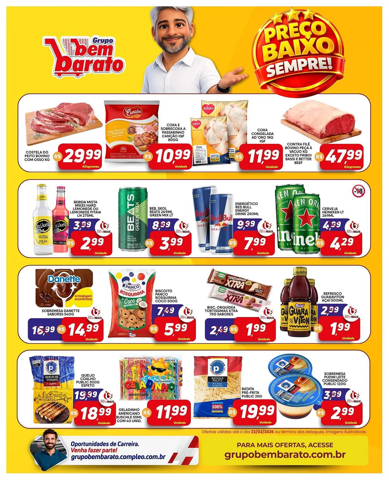 Encarte de Catálogo Supermercado Bem Barato 18 de fevereiro até 23 de fevereiro 2026 - Pagina 3