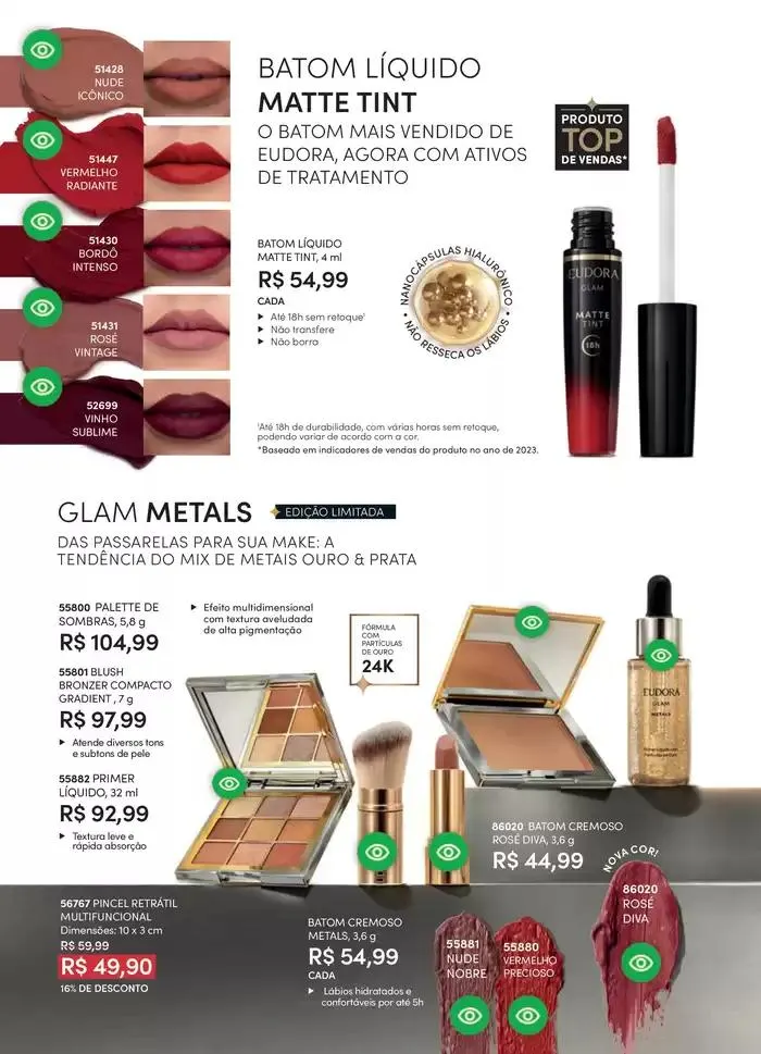 Encarte de Eudora Ciclo 05 12 de março até 12 de abril 2025 - Pagina 52