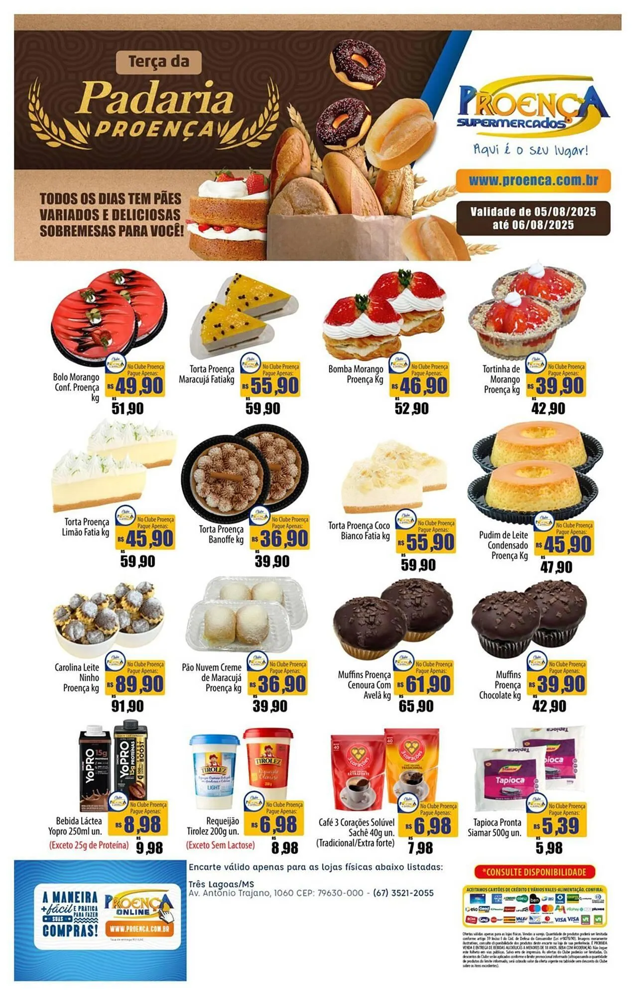 Encarte de Catálogo Proença Supermercados 5 de agosto até 6 de agosto 2025 - Pagina 1