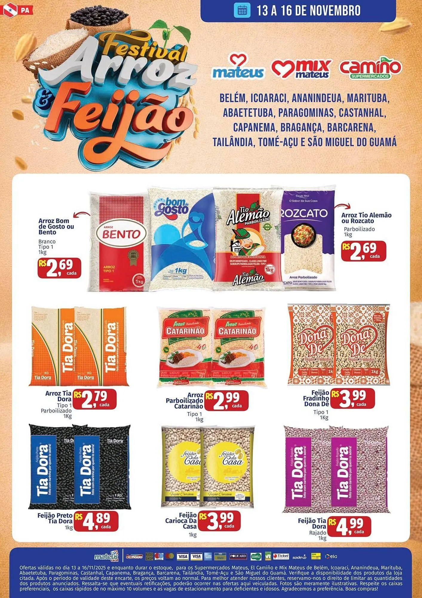 Encarte de Catálogo Supermercados Mateus 13 de novembro até 16 de novembro 2025 - Pagina 1
