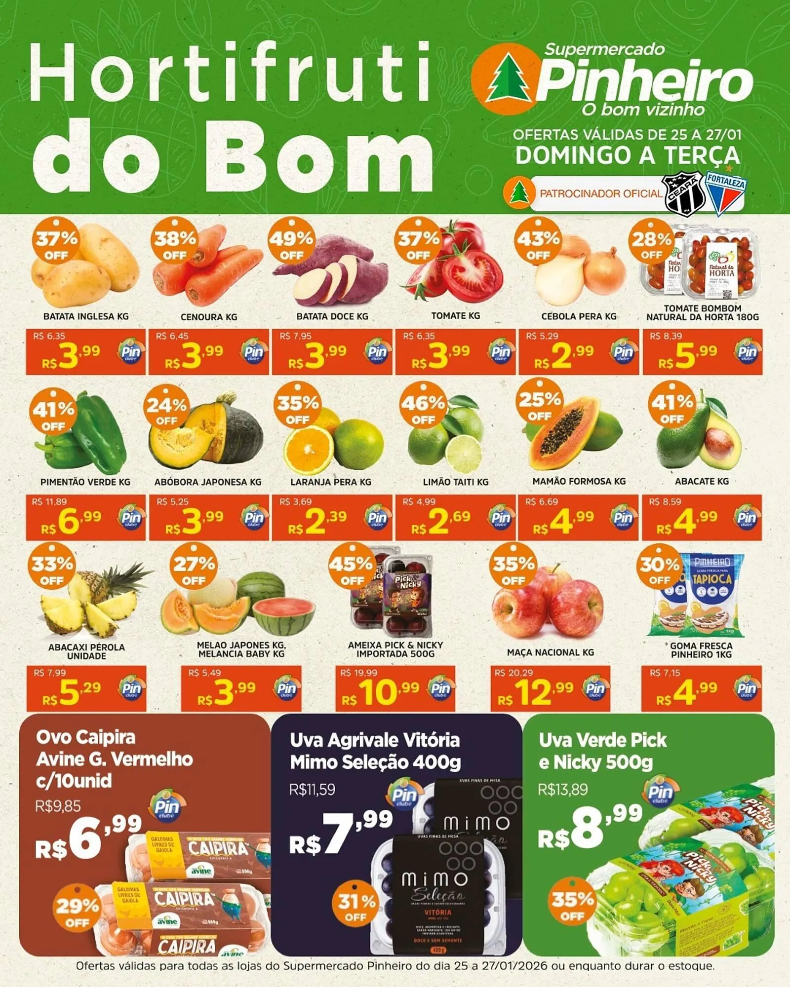Encarte de Encarte Pinheiro Supermercado 25 de janeiro até 27 de janeiro 2026 - Pagina 2