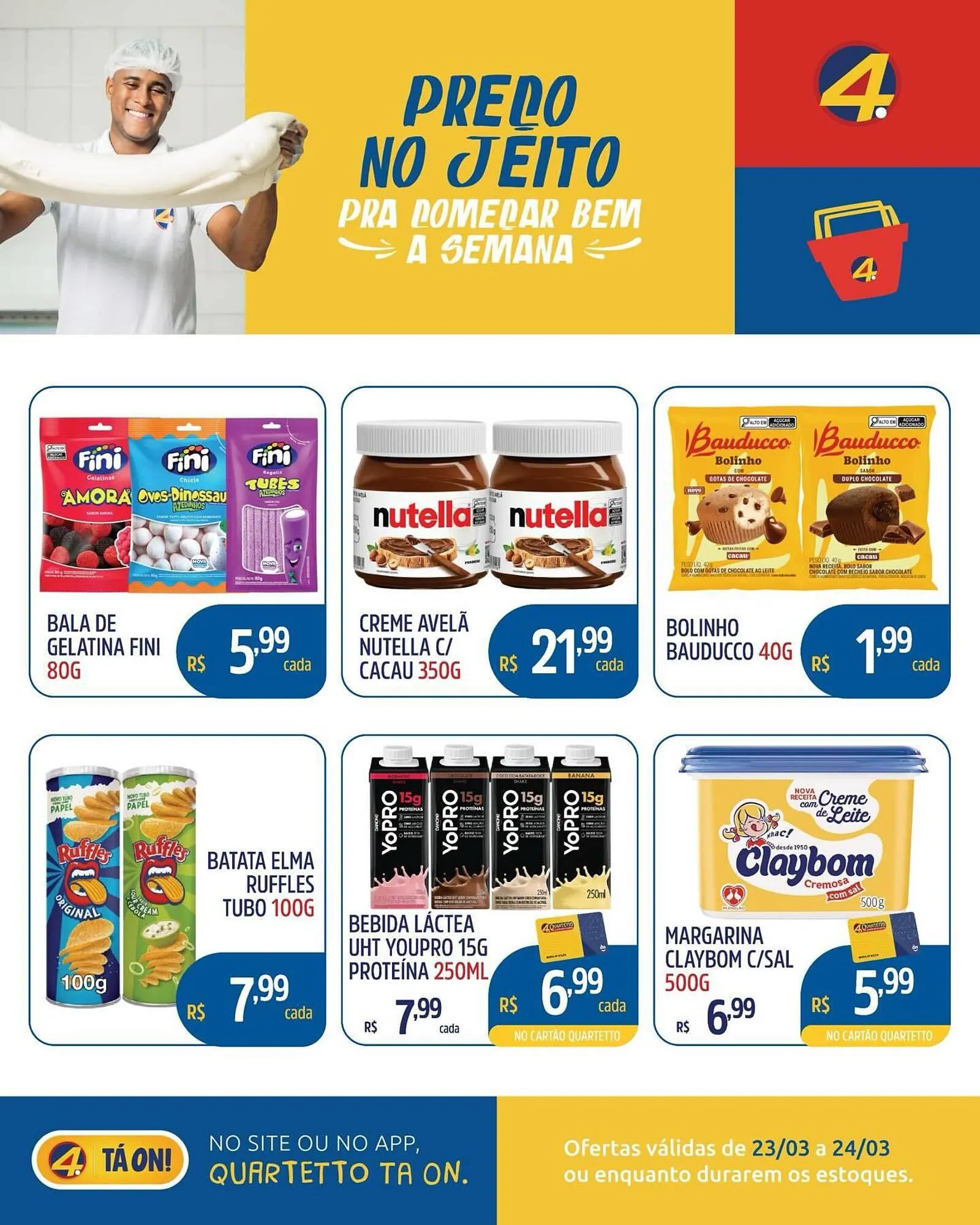 Encarte de Catálogo Quartetto Supermercados 23 de março até 24 de março 2026 - Pagina 4