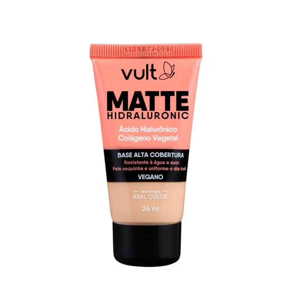 Base Líquida Vult Matte Hidraluronic V180 26ml
