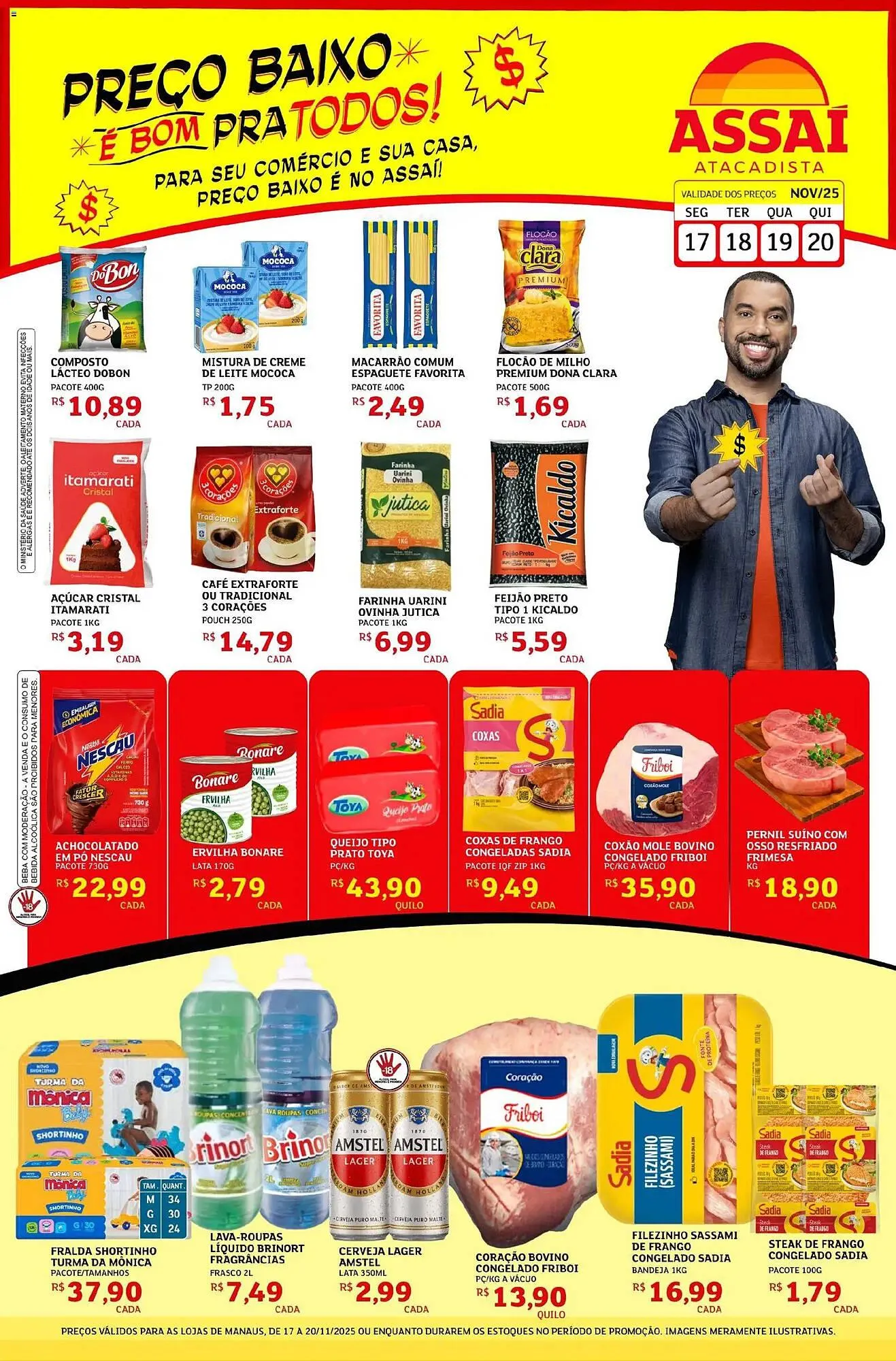 Encarte de Encarte Assaí Atacadista 17 de novembro até 20 de novembro 2025 - Pagina 1