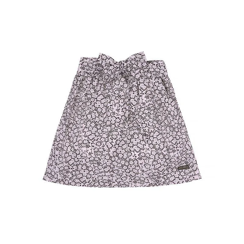 Saia Infantil Menina Flor de Renda Branca