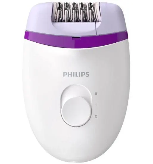 Depilador Philips Walita Satinelle Essential com Fio - Branco/Violeta