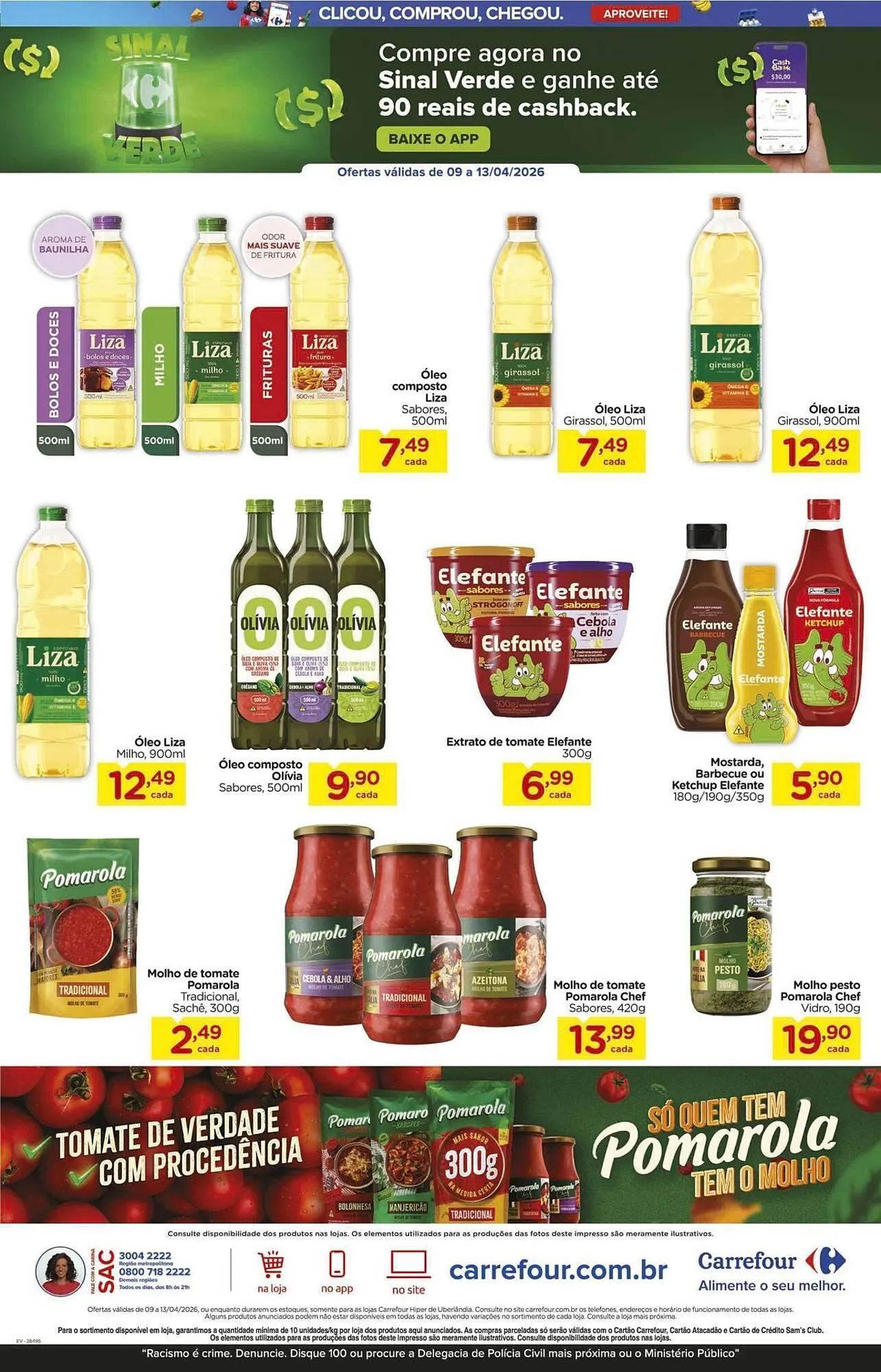 Encarte de Folheto Carrefour 9 de abril até 13 de abril 2026 - Pagina 1