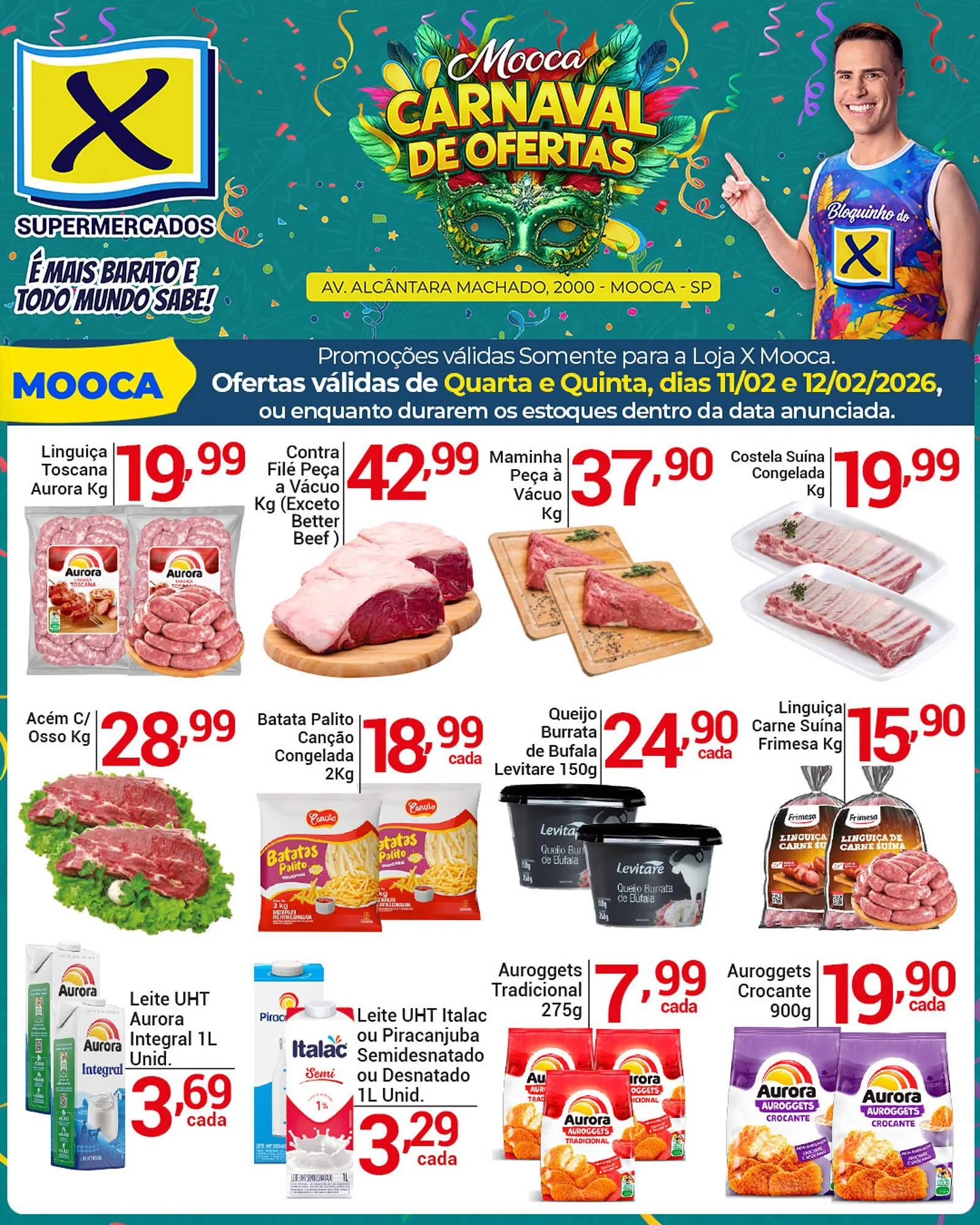 Folheto X Supermercados - 1