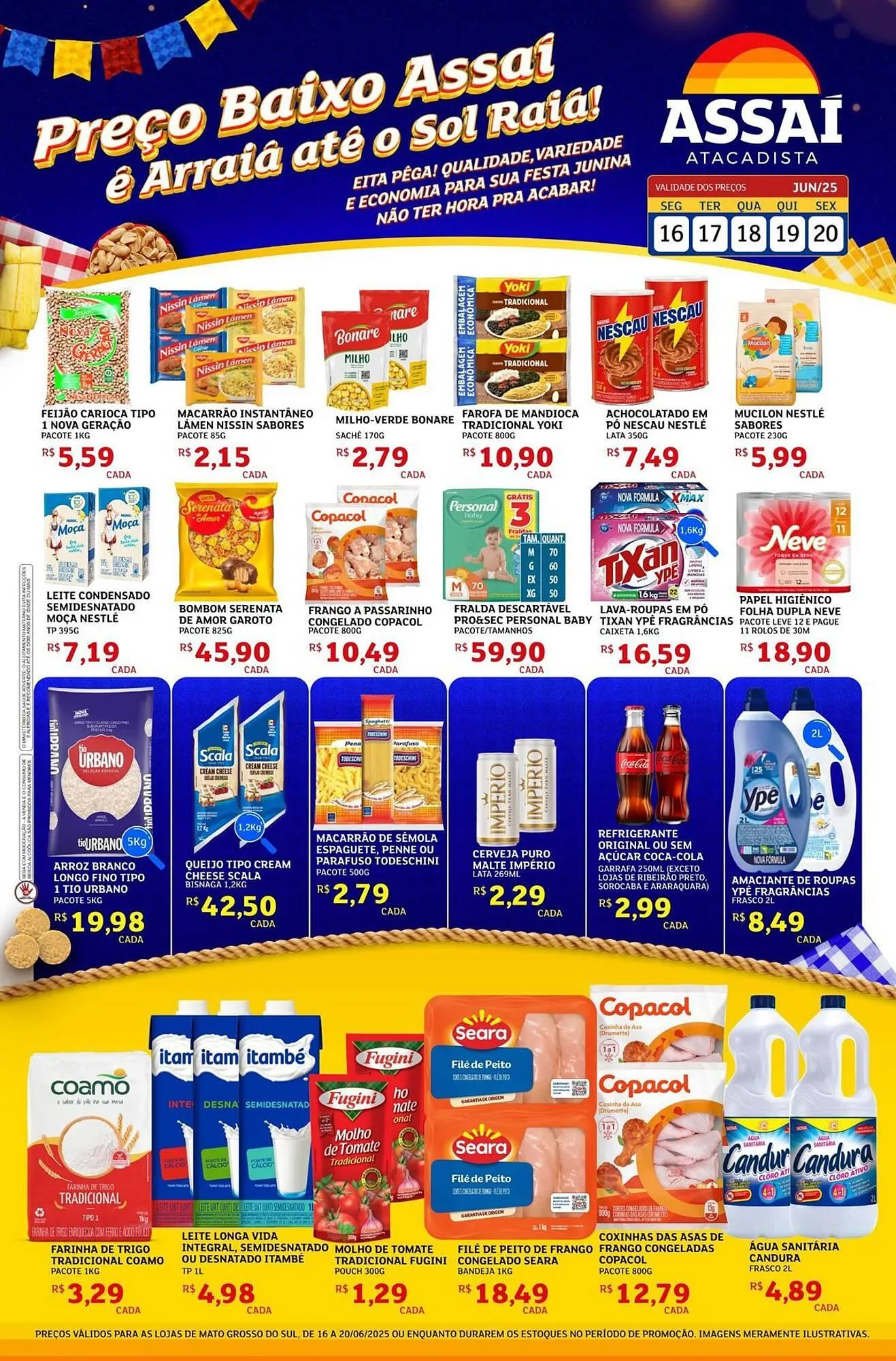 Encarte de Catálogo Assaí Atacadista 16 de junho até 20 de junho 2025 - Pagina 1
