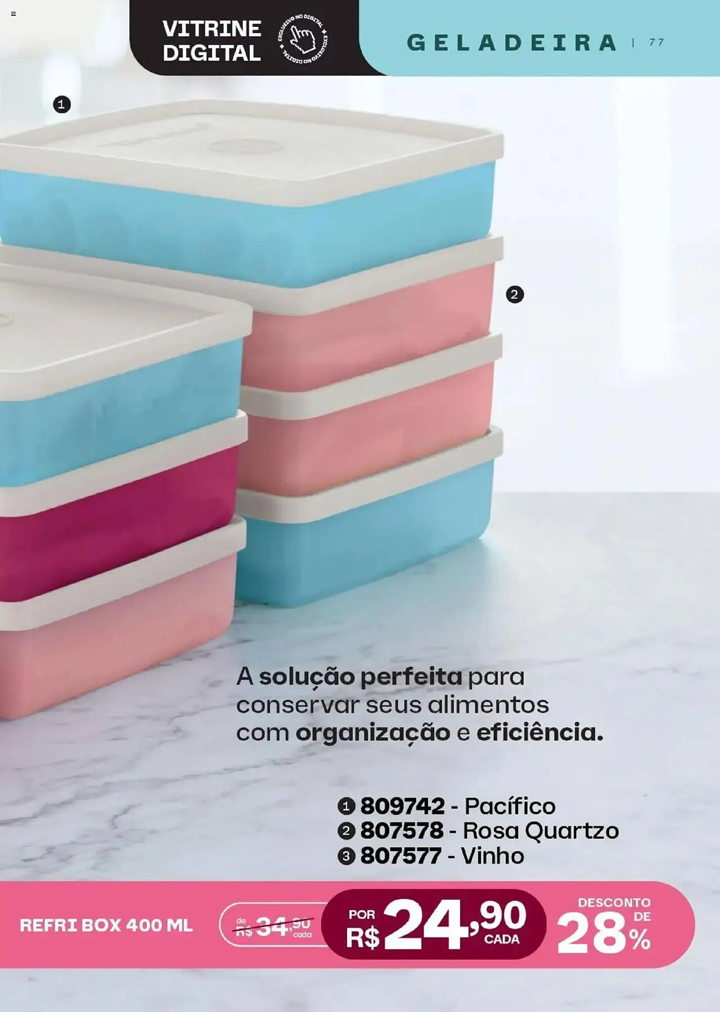 Encarte de Catálogo Tupperware 1 de agosto até 31 de agosto 2025 - Pagina 77