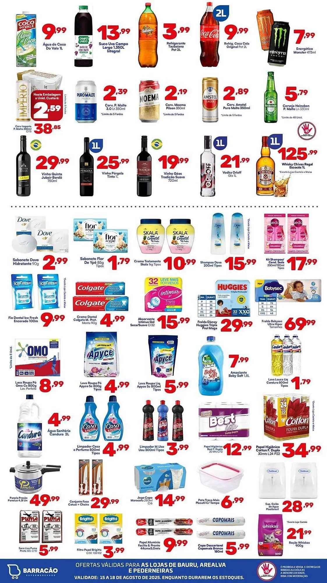 Encarte de Catálogo Barracão Supermercado 15 de agosto até 18 de agosto 2025 - Pagina 8