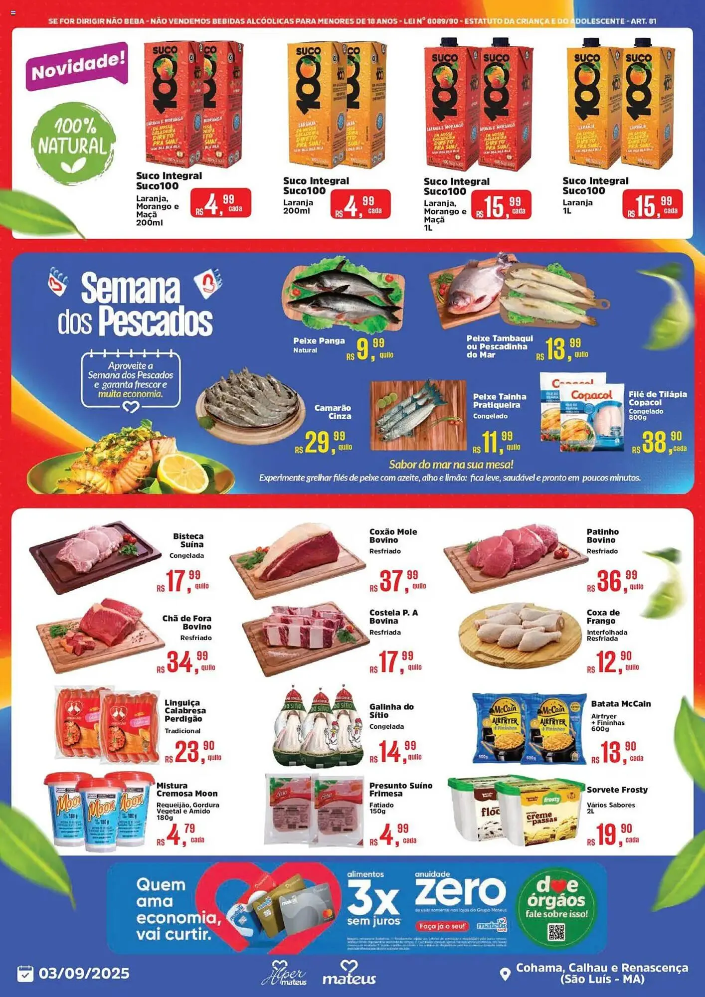 Encarte de Catálogo Supermercados Mateus 3 de setembro até 4 de setembro 2025 - Pagina 2