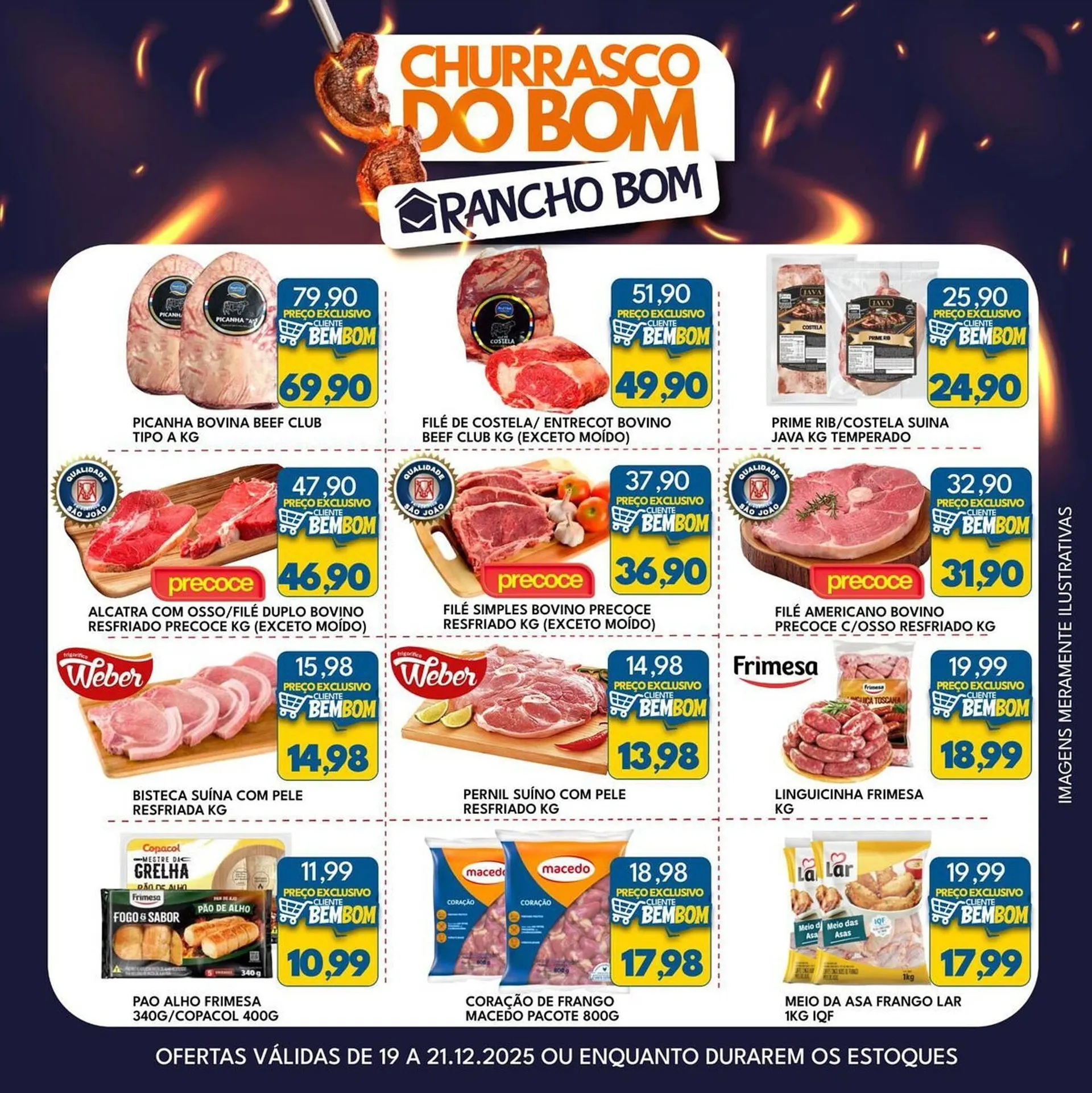 Encarte de Catálogo Rancho Bom Supermercados 19 de dezembro até 21 de dezembro 2025 - Pagina 1
