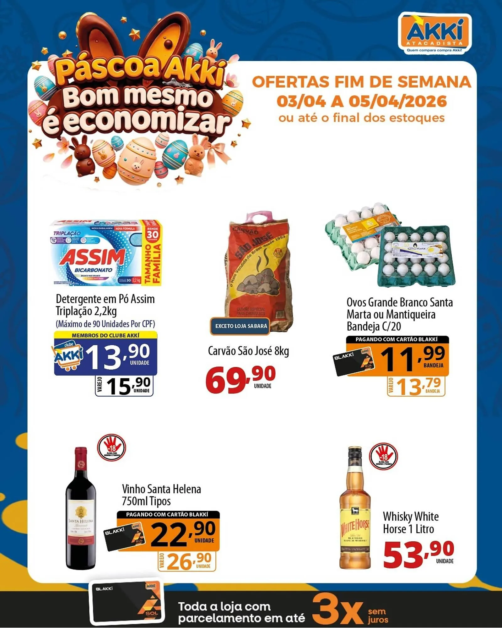 Encarte de Folheto Akki Atacadista 3 de abril até 5 de abril 2026 - Pagina 1