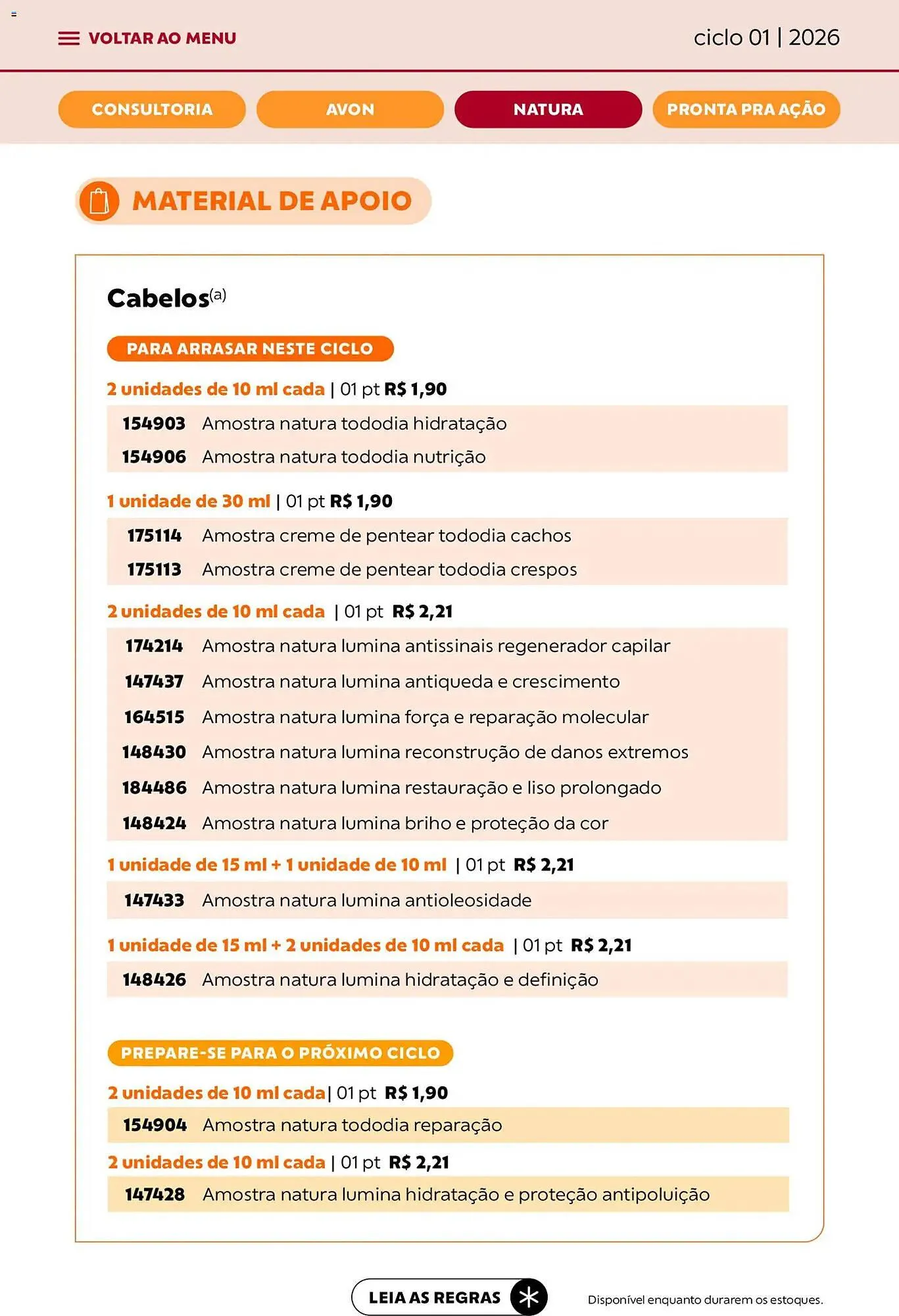 Encarte de Catálogo Avon 1 de janeiro até 31 de janeiro 2026 - Pagina 42