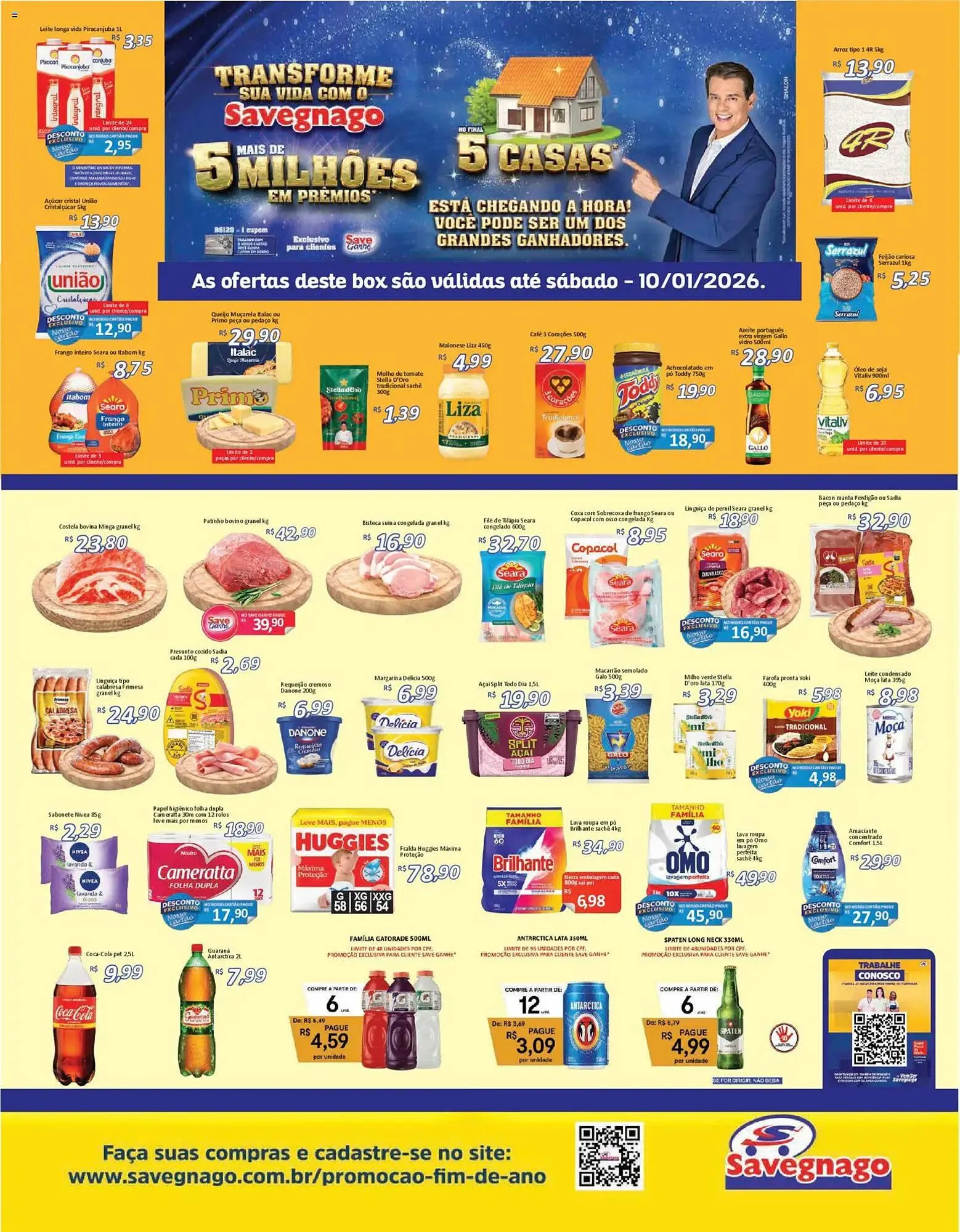 Encarte de Catálogo Supermercados Savegnago 8 de janeiro até 11 de janeiro 2026 - Pagina 1