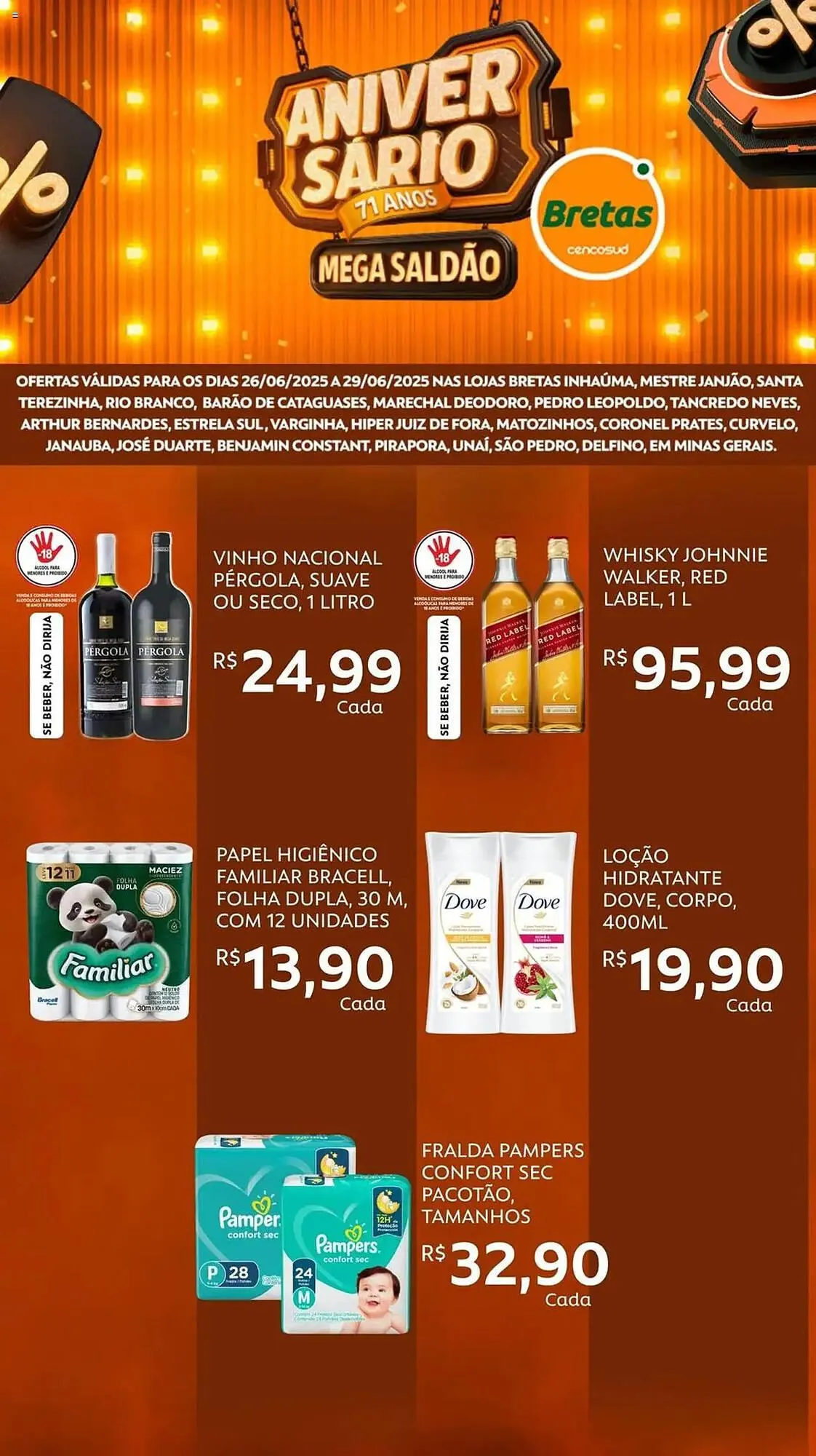 Encarte de Catálogo Supermercados Bretas 26 de junho até 29 de junho 2025 - Pagina 5
