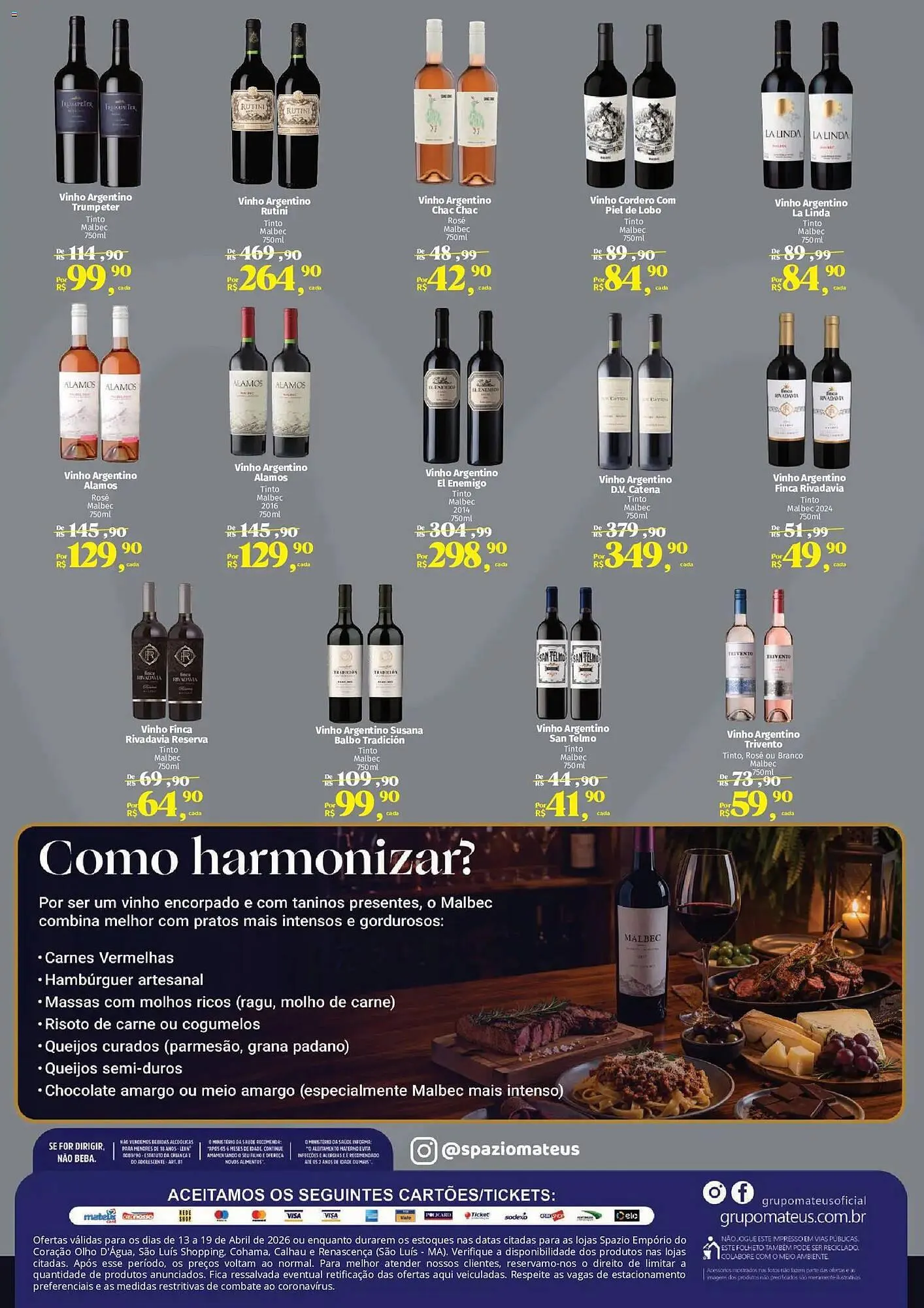Encarte de Catálogo Supermercados Mateus 13 de abril até 20 de abril 2026 - Pagina 2