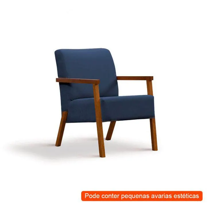 [OUTLET] Poltrona Maracajá Azul Marinho
