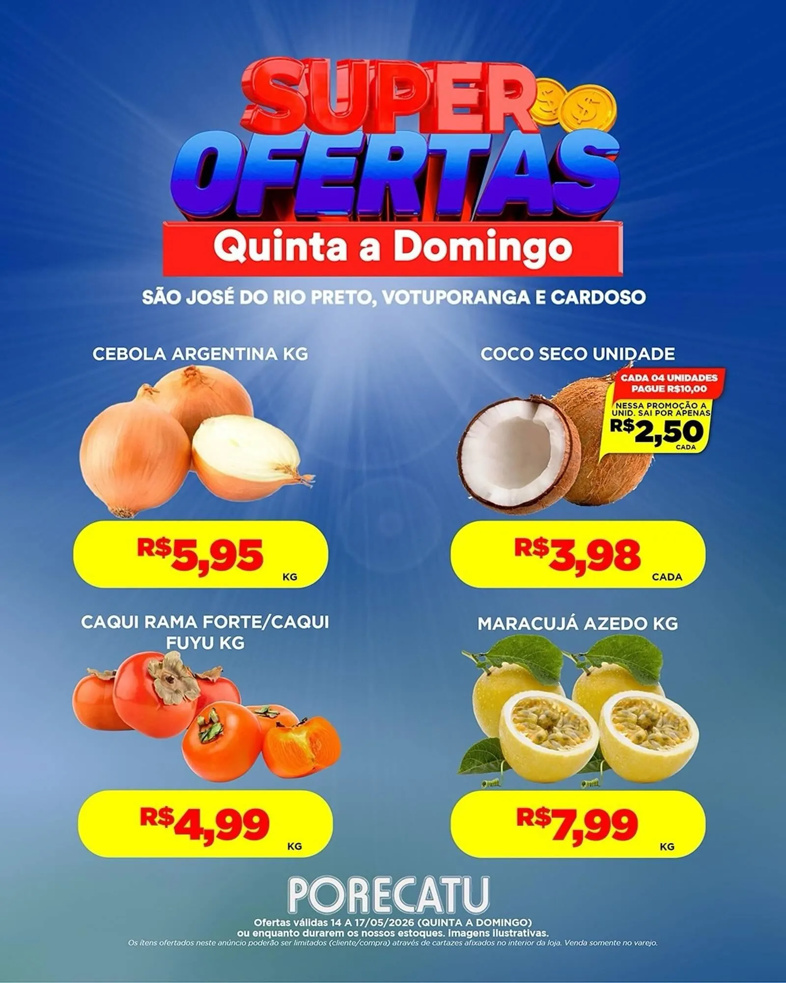Encarte de Catálogo Supermercado Porecatu 14 de maio até 17 de maio 2026 - Pagina 7
