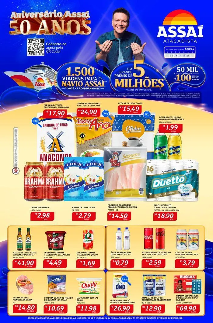 Encarte de PREÇOS VÁLIDOS PARA AS LOJAS DE LONDRINA E MARINGÁ 12 de agosto até 16 de agosto 2024 - Pagina 1