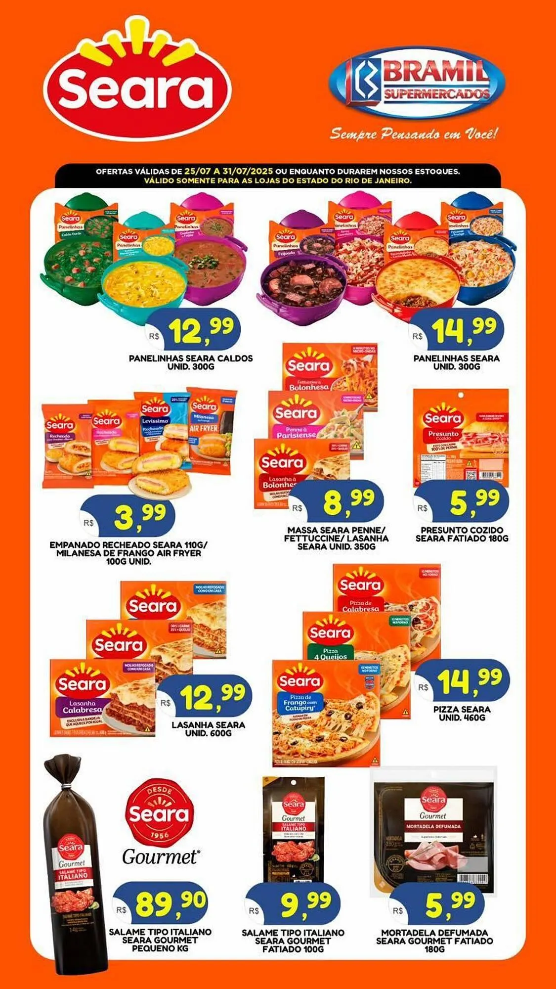 Encarte de Catálogo Bramil Supermercados 25 de julho até 31 de julho 2025 - Pagina 1