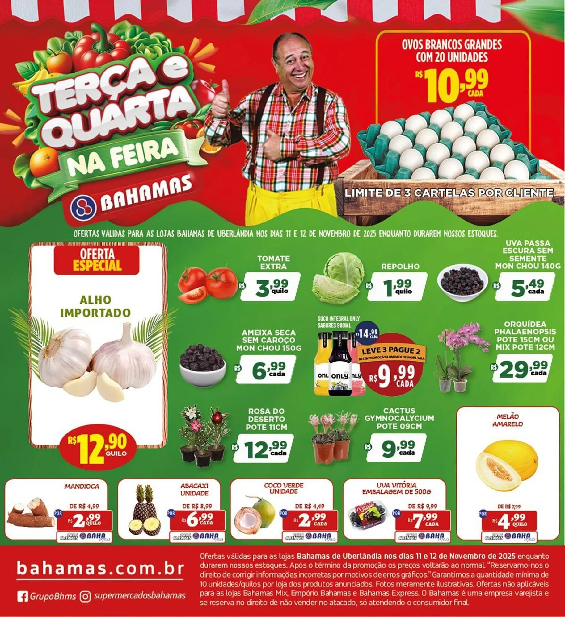 Encarte de Catálogo Bahamas Supermercados 11 de novembro até 12 de novembro 2025 - Pagina 1