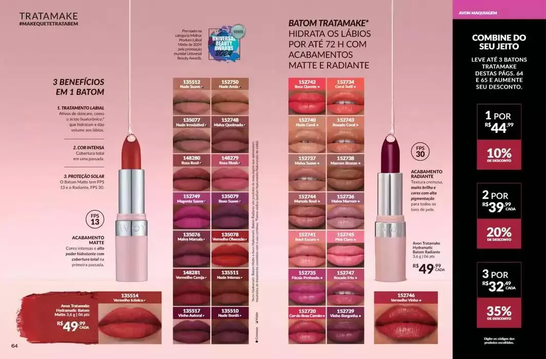 Encarte de Avon Revista Cosméticos Ciclo 8/2025 8 de abril até 15 de maio 2025 - Pagina 33