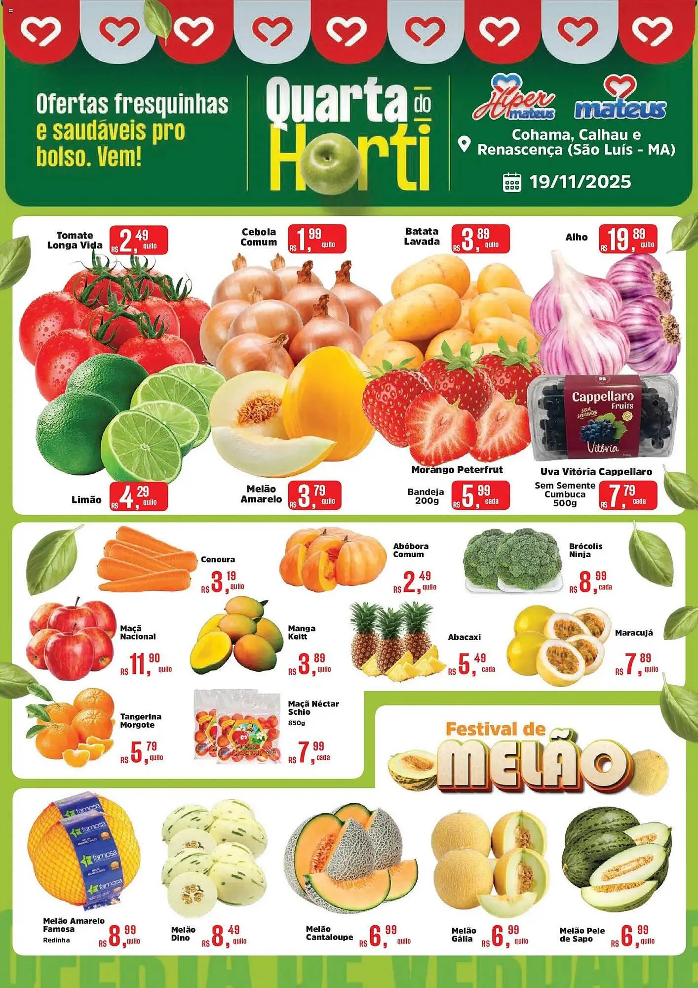 Encarte de Catálogo Supermercados Mateus 19 de novembro até 19 de novembro 2025 - Pagina 1