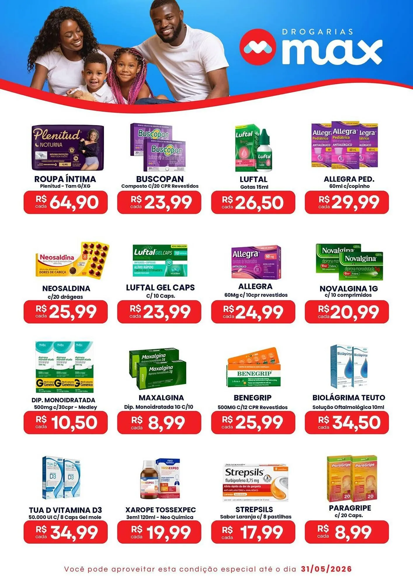 Encarte de Catálogo Drogarias Max 16 de abril até 31 de maio 2026 - Pagina 2