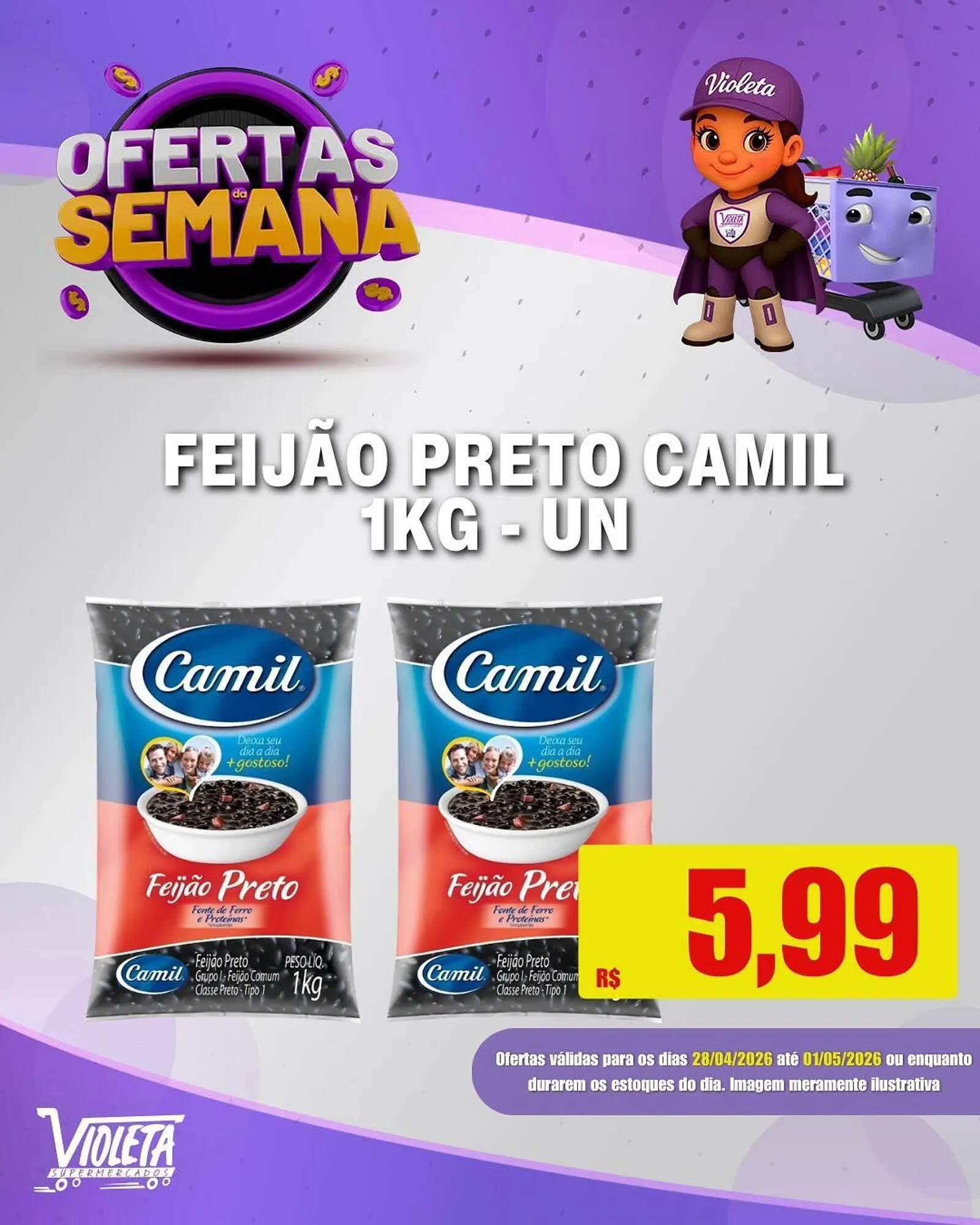 Encarte de Catálogo Violeta Supermercados 28 de abril até 1 de maio 2026 - Pagina 2