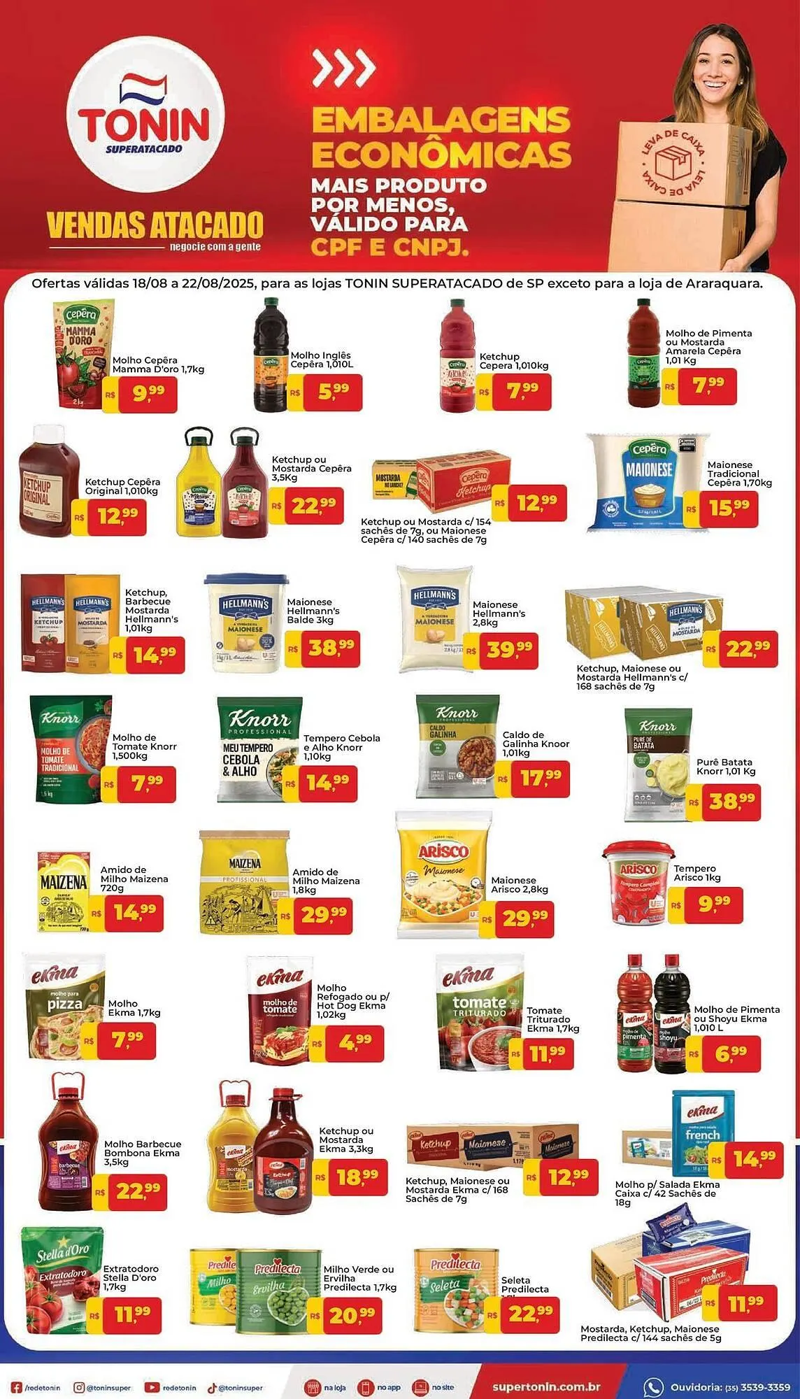 Encarte de Catálogo Tonin Superatacado 18 de agosto até 22 de agosto 2025 - Pagina 1