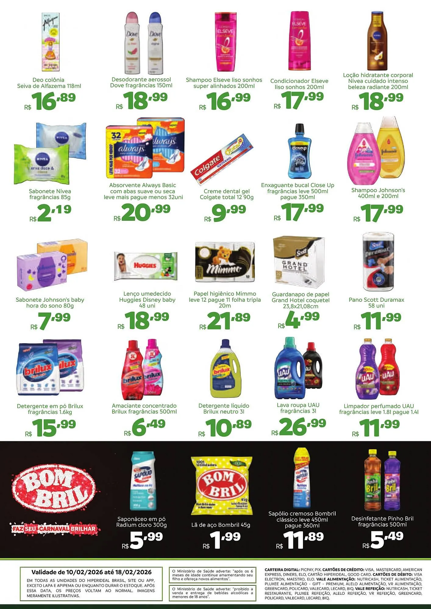 Encarte de Catálogo Hiperideal Supermercados 10 de fevereiro até 18 de fevereiro 2026 - Pagina 6