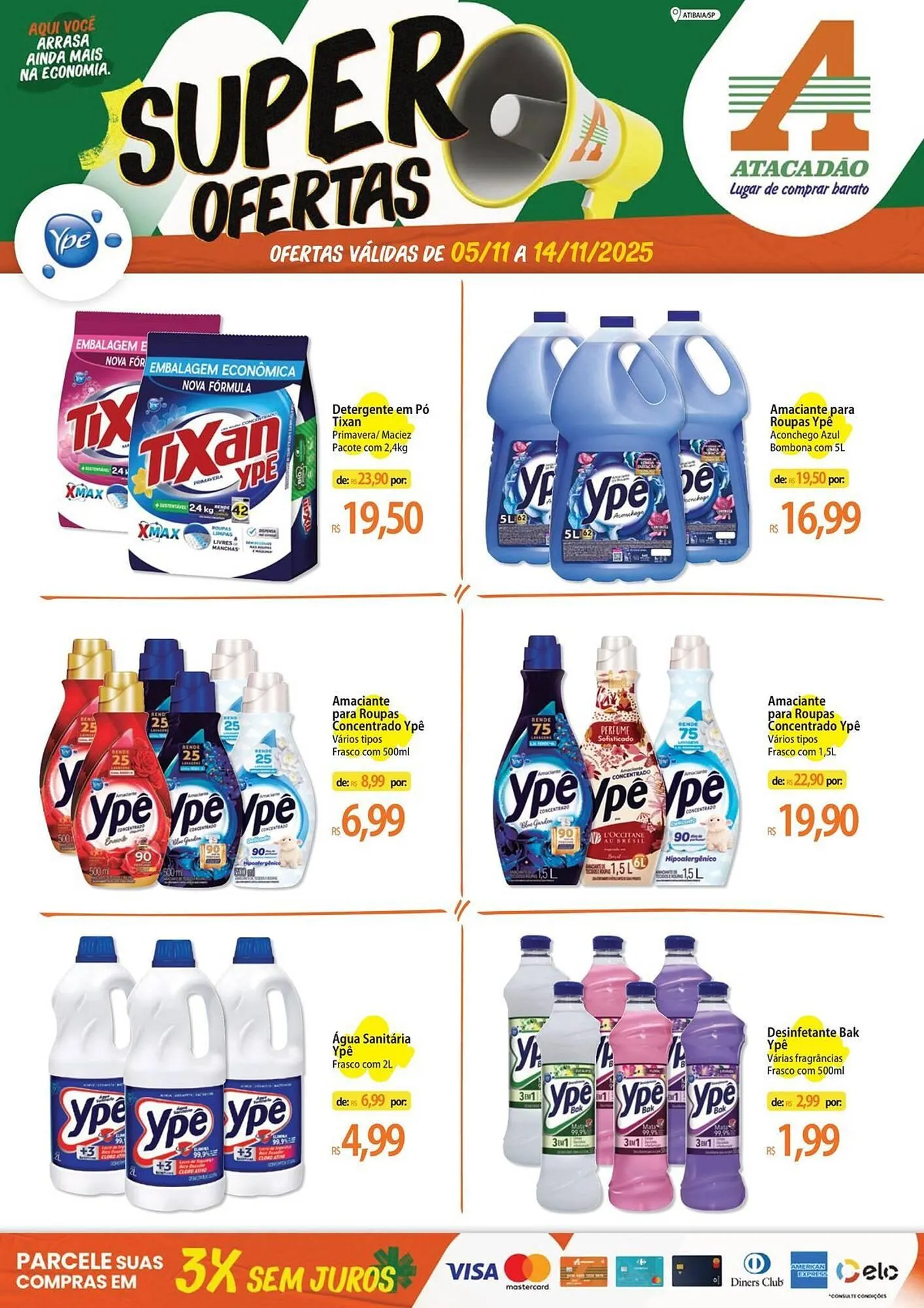 Encarte de Folheto Atacadão 5 de novembro até 14 de novembro 2025 - Pagina 1