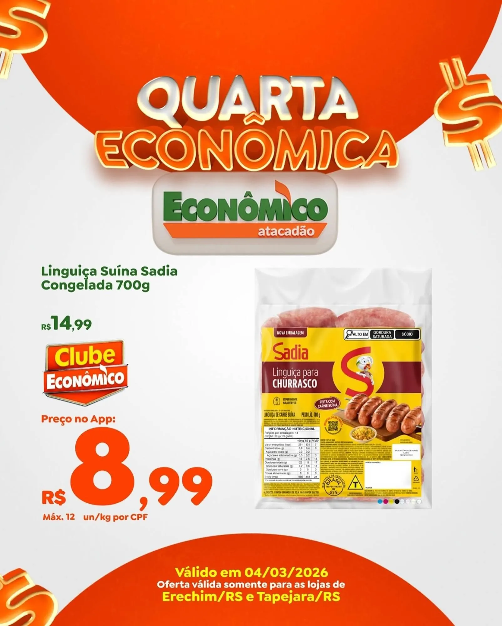 Encarte de Catálogo Econômico Atacadão 4 de março até 4 de março 2026 - Pagina 1