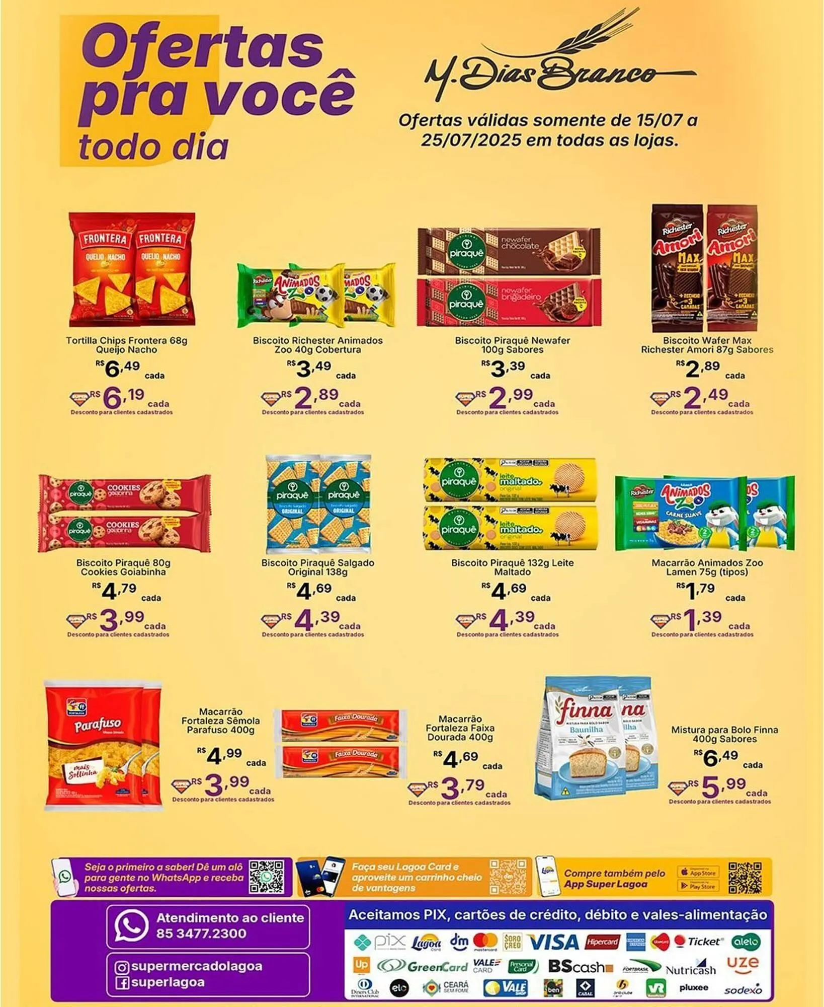 Encarte de Catálogo Super Lagoa 15 de julho até 25 de julho 2025 - Pagina 1