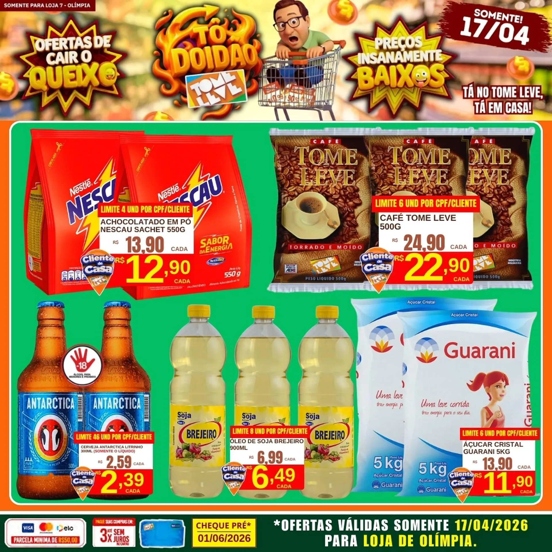 Encarte de Catálogo Tome Leve 17 de abril até 17 de abril 2026 - Pagina 1