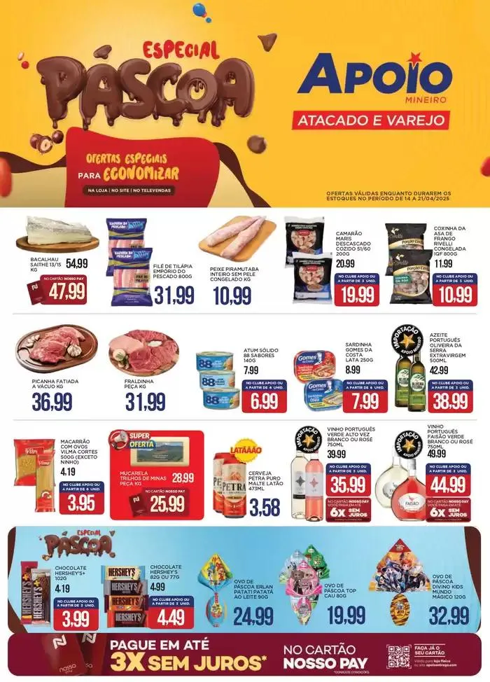 Encarte de OFERTAS DA SEMANA 14 de abril até 21 de abril 2025 - Pagina 1