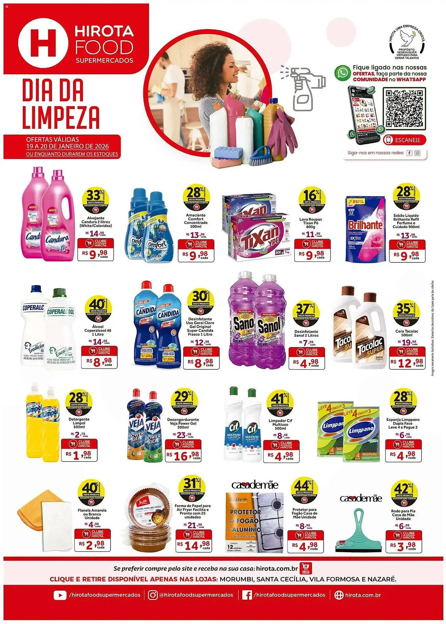 Encarte de Catálogo Hirota Food Supermercado 19 de janeiro até 21 de janeiro 2026 - Pagina 1