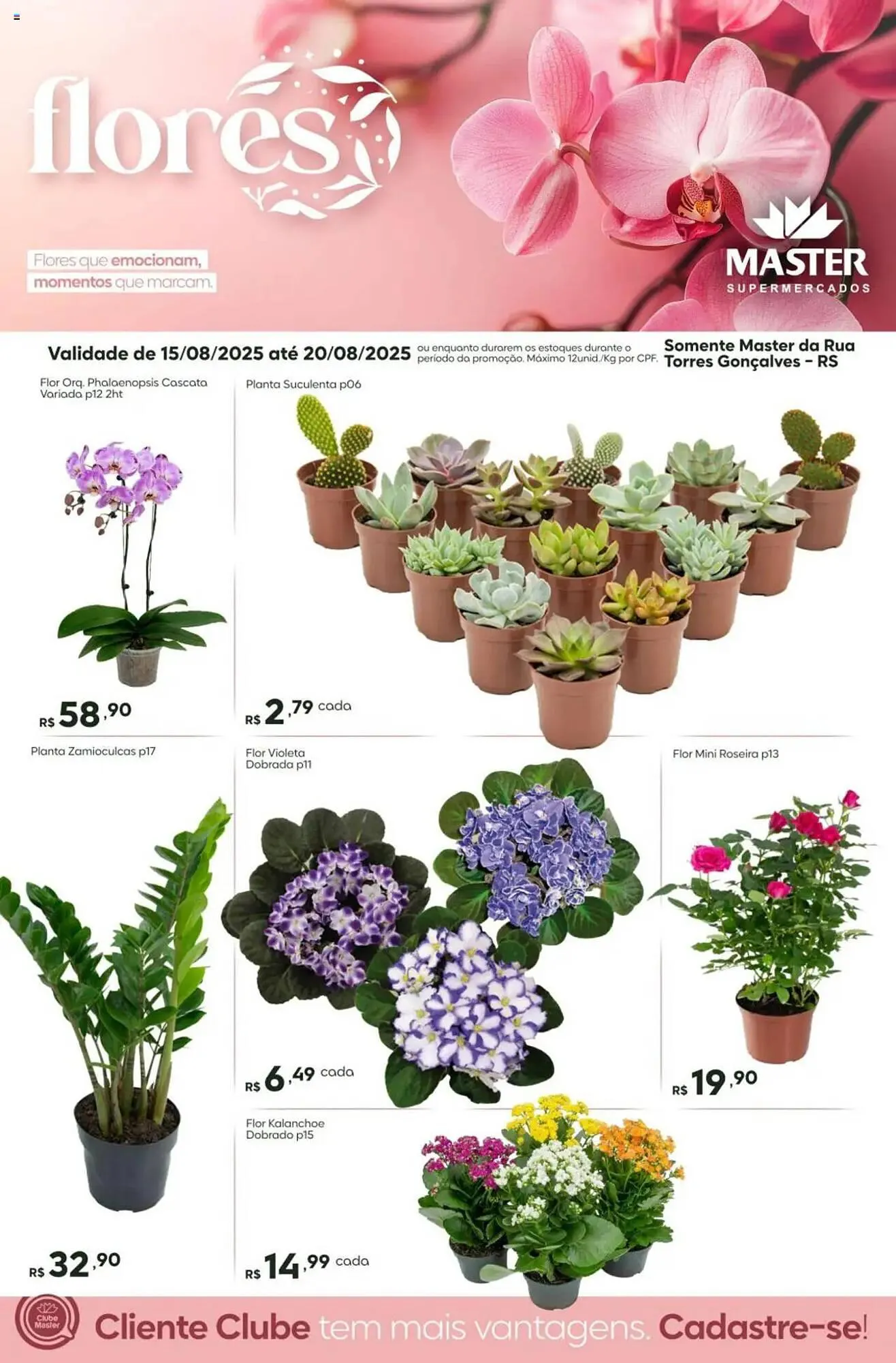 Encarte de Catálogo Master Supermercados 18 de agosto até 20 de agosto 2025 - Pagina 1