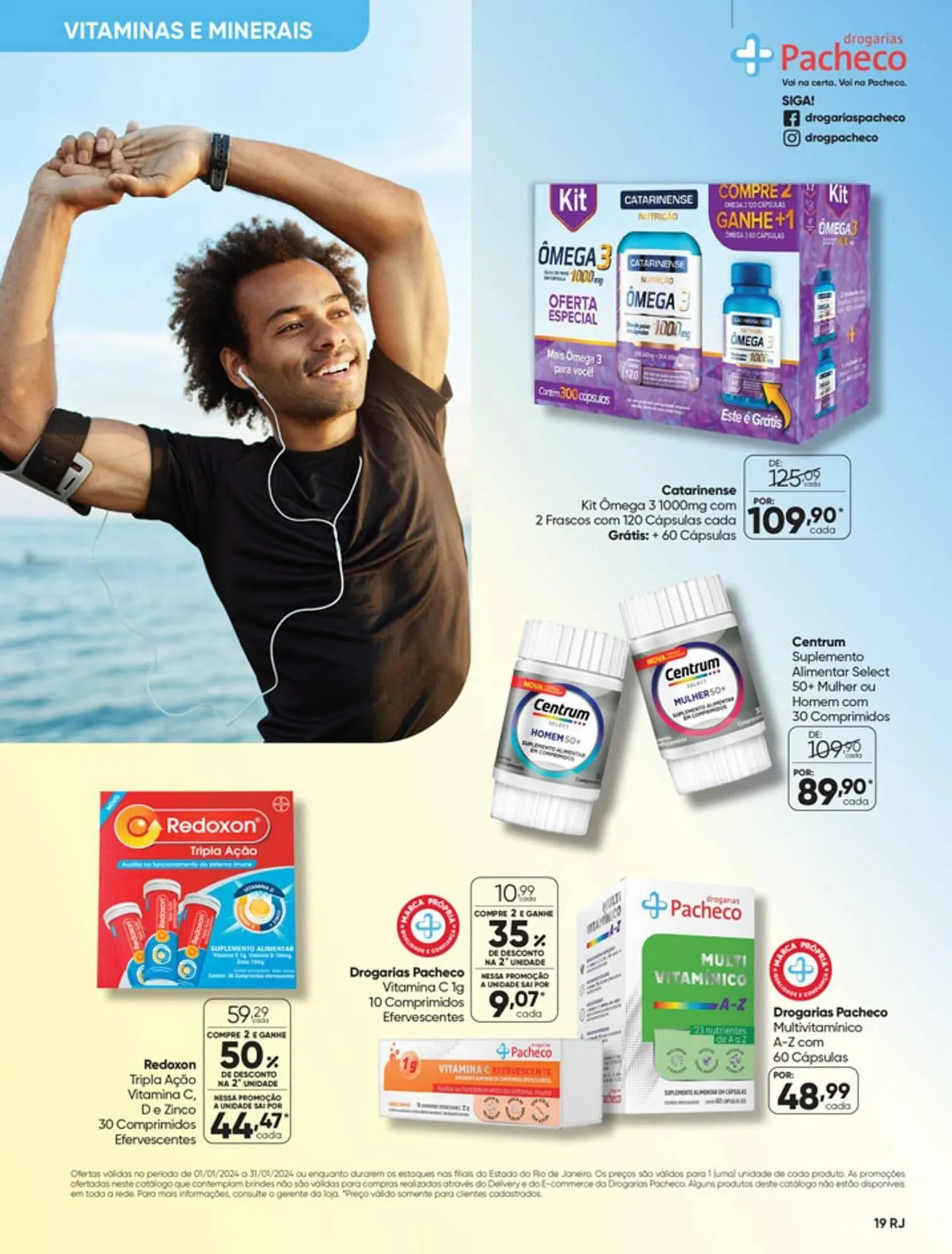 Encarte de Catálogo Drogarias Pacheco 3 de janeiro até 31 de janeiro 2024 - Pagina 19