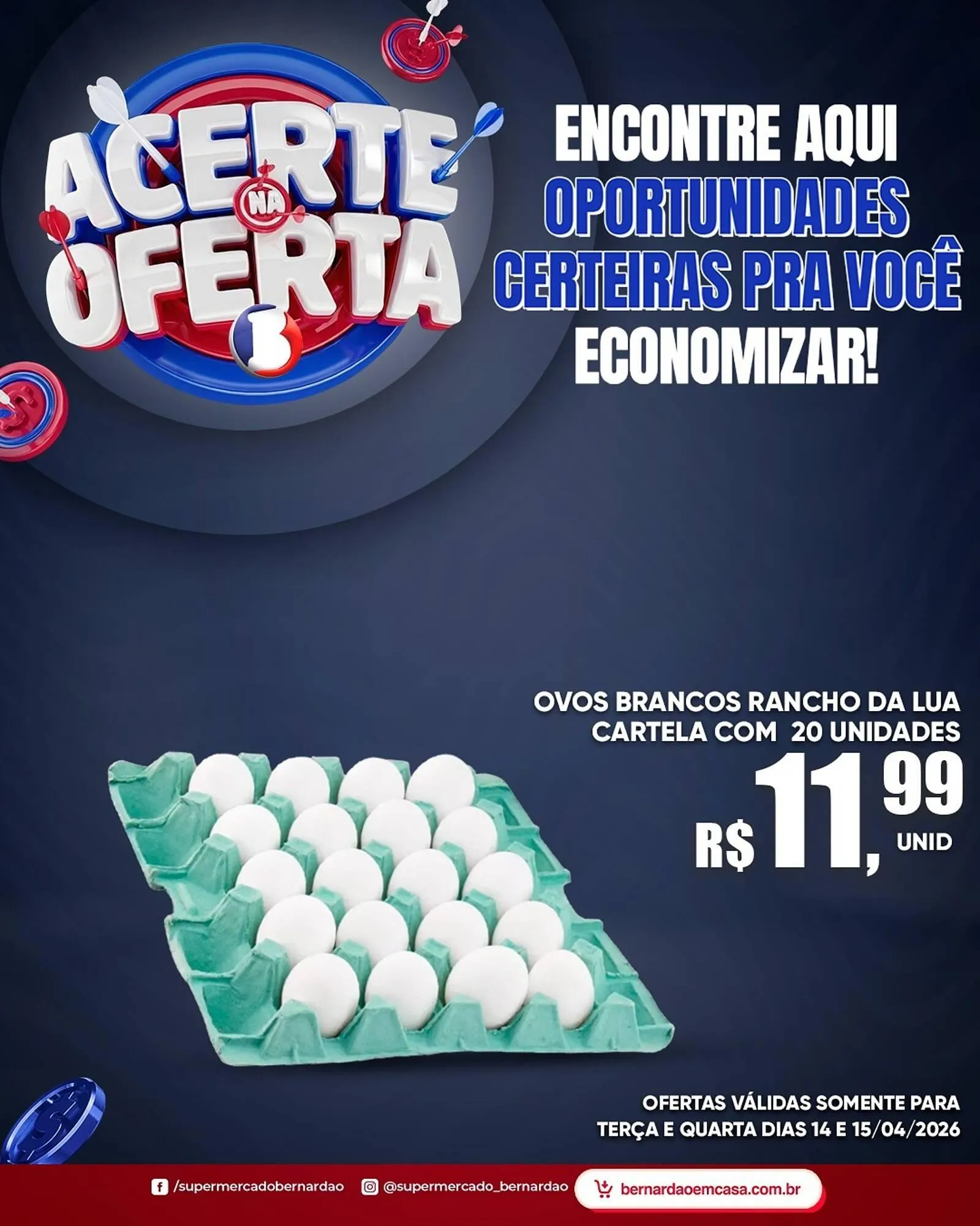 Encarte de Catálogo Supermercado Bernardão 14 de abril até 15 de abril 2026 - Pagina 1