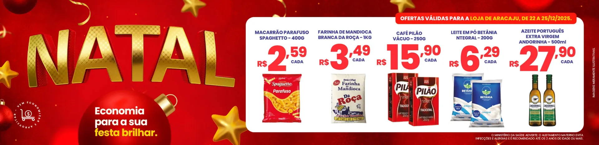 Encarte de Folheto Mercantil Rodrigues 22 de dezembro até 25 de dezembro 2025 - Pagina 1