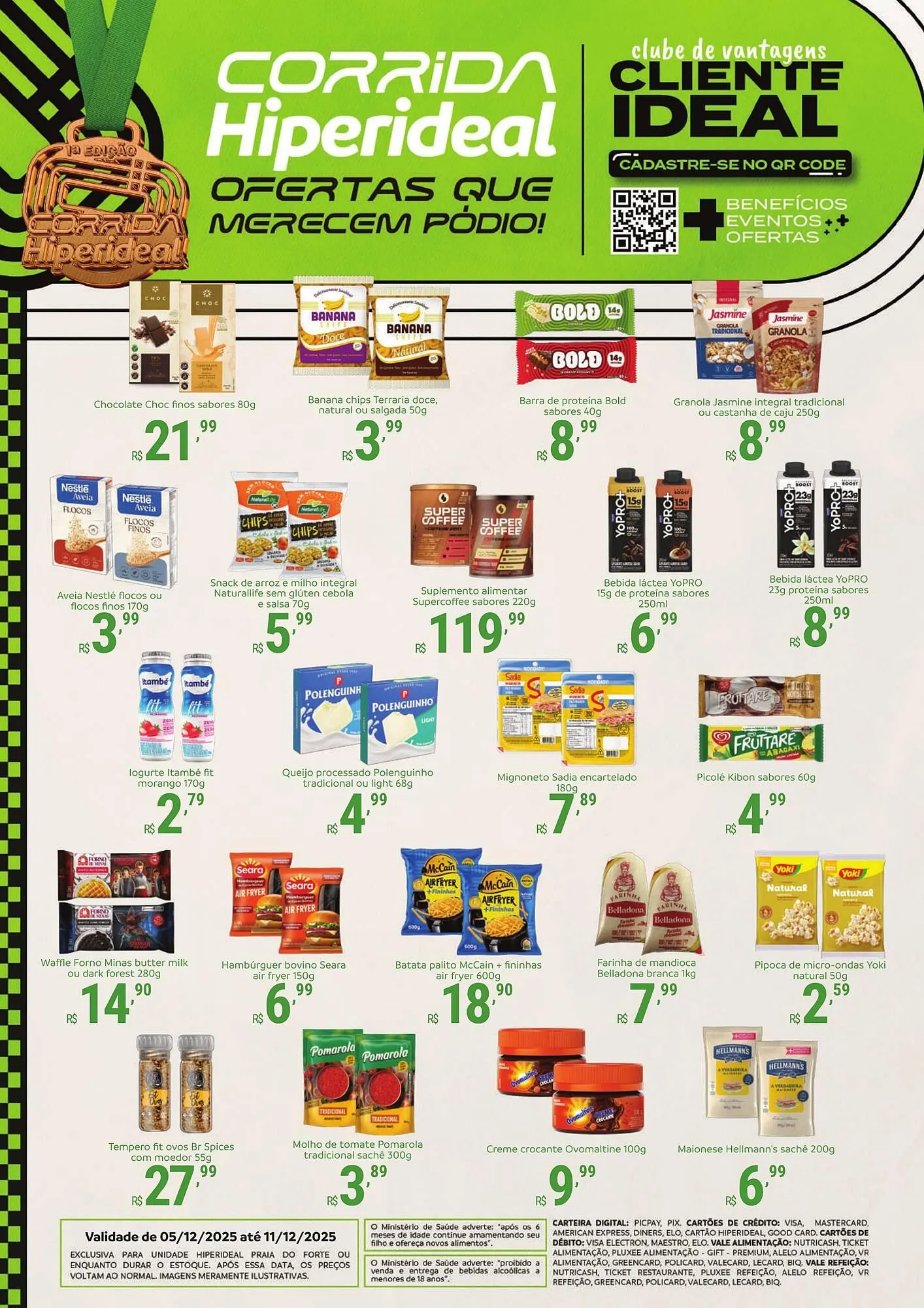 Encarte de Catálogo Hiperideal Supermercados 9 de dezembro até 11 de dezembro 2025 - Pagina 1